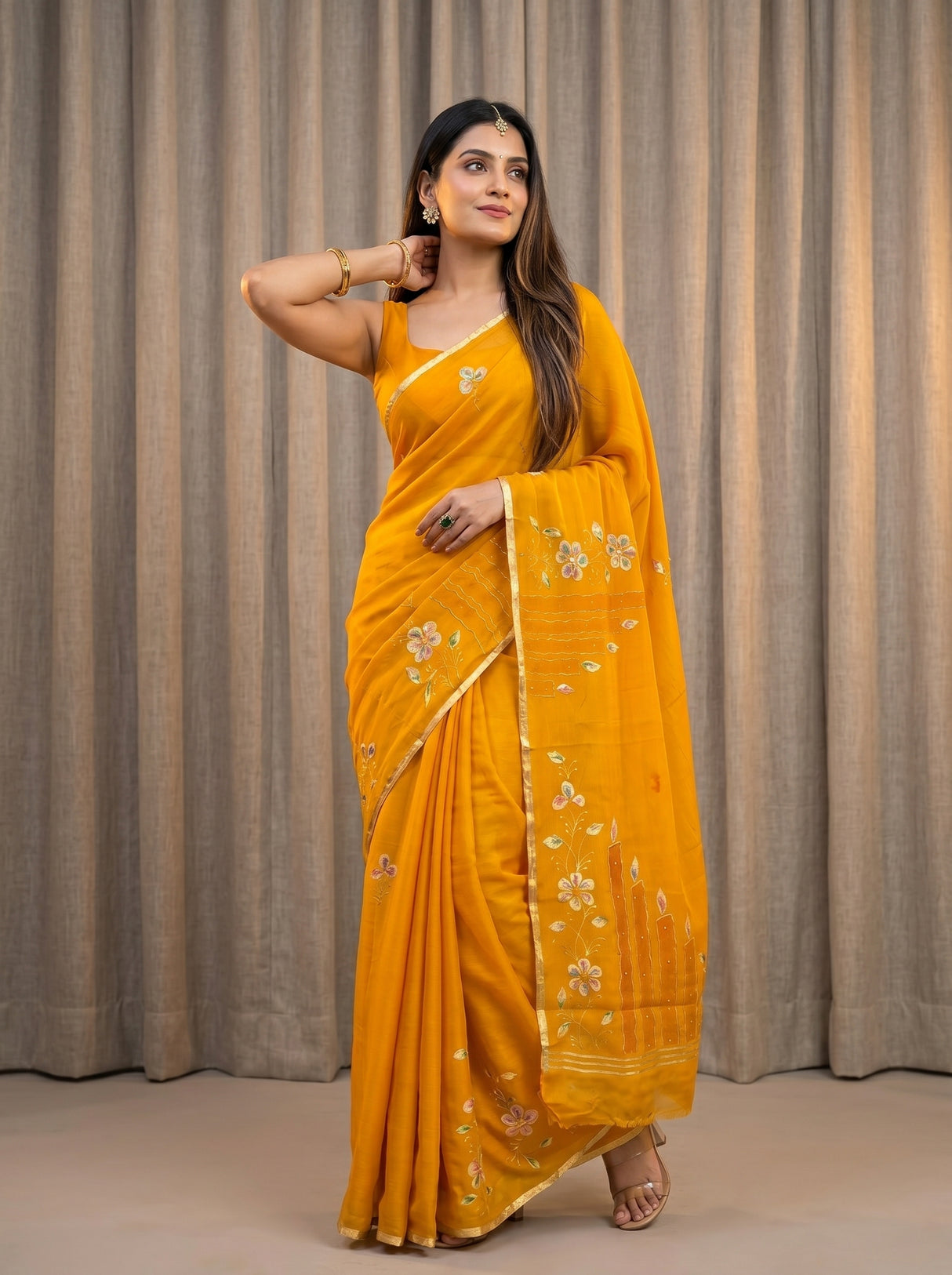 MIMOSA Saree Saree — pose 4 styling detail