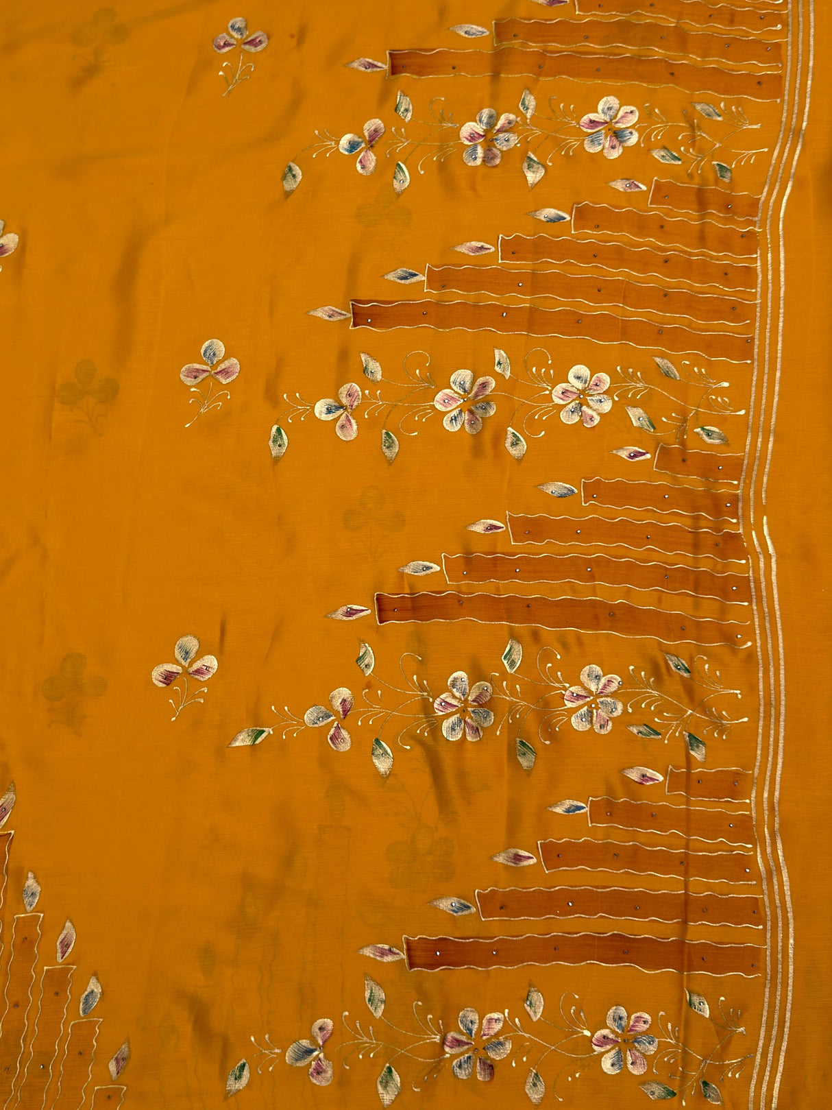 MIMOSA Saree Saree — pallu and zari work detail