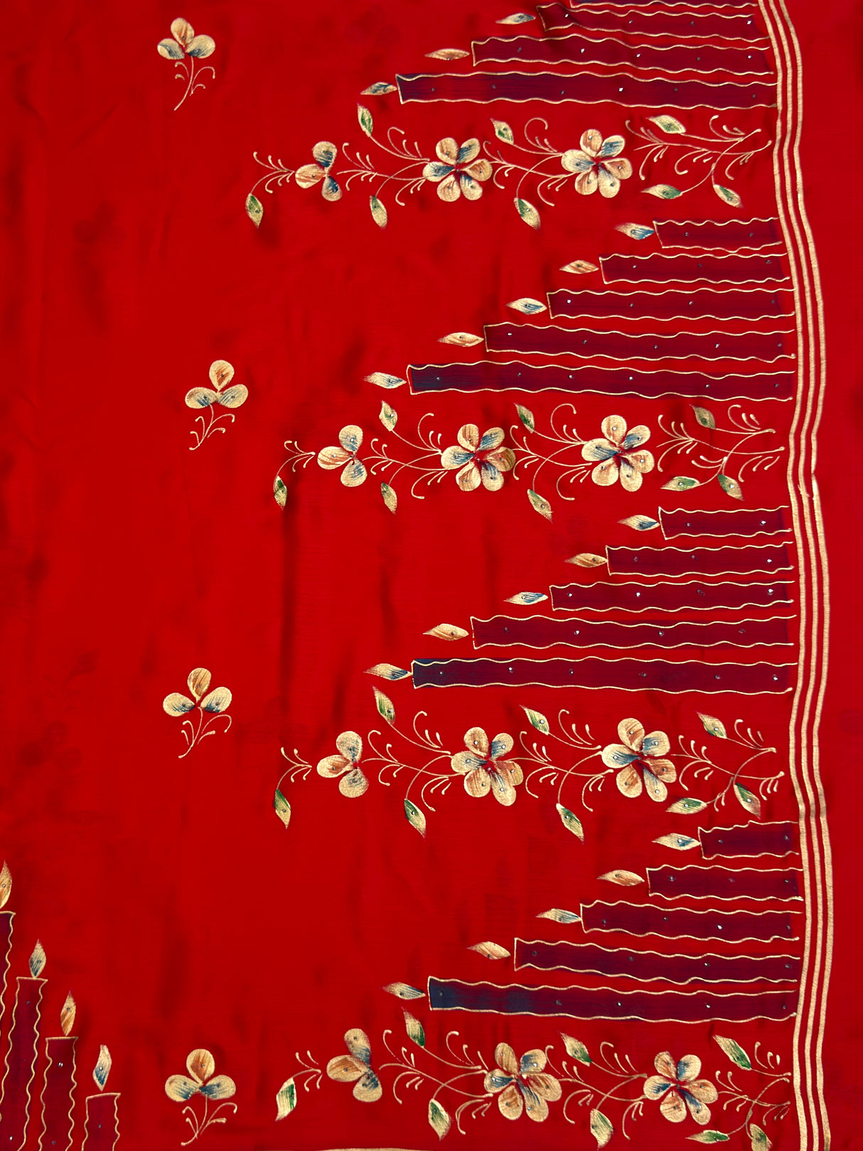 MIMOSA Saree Saree — pallu and zari work detail