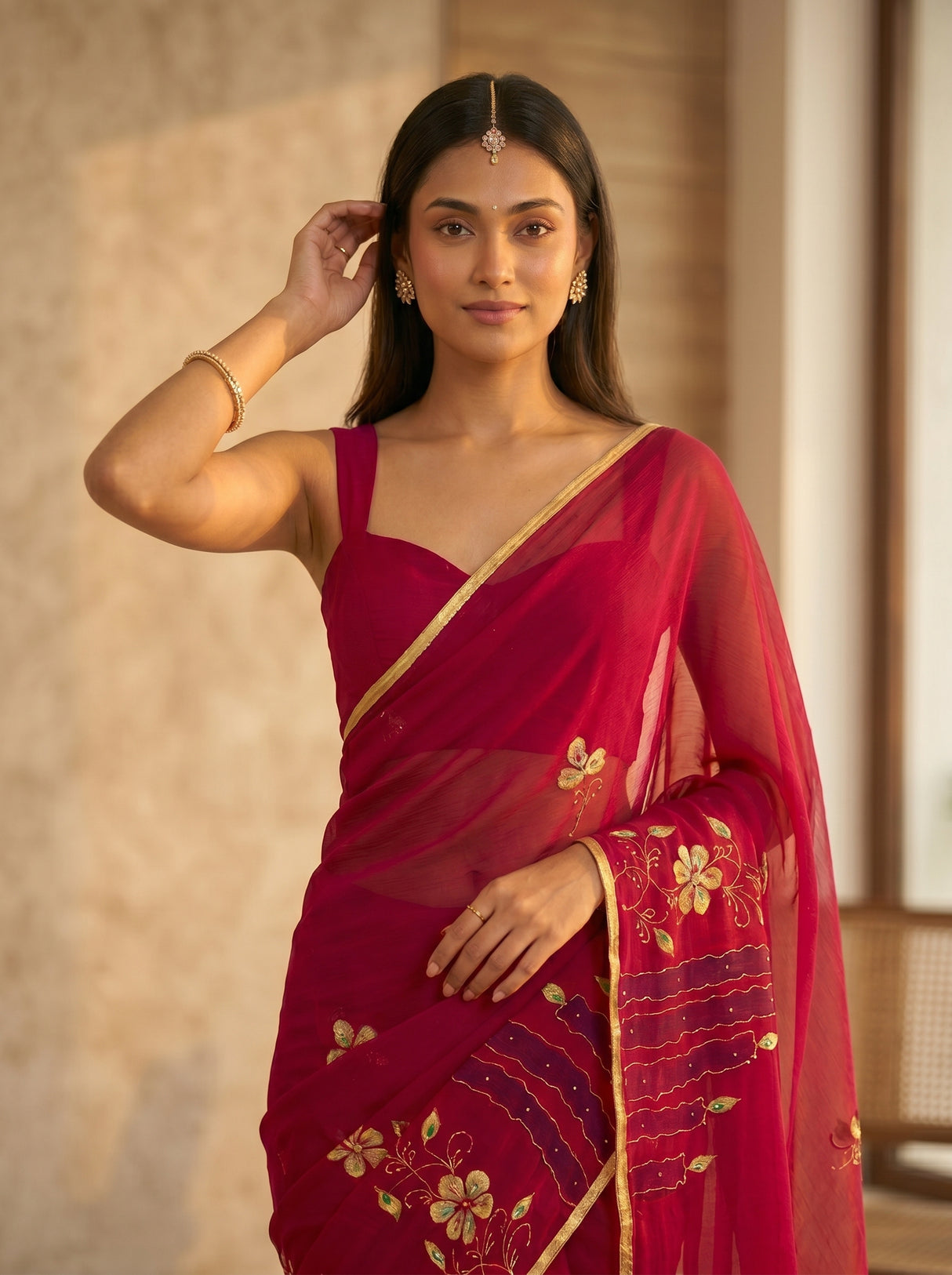MIMOSA Saree Saree — pose 10 styling detail