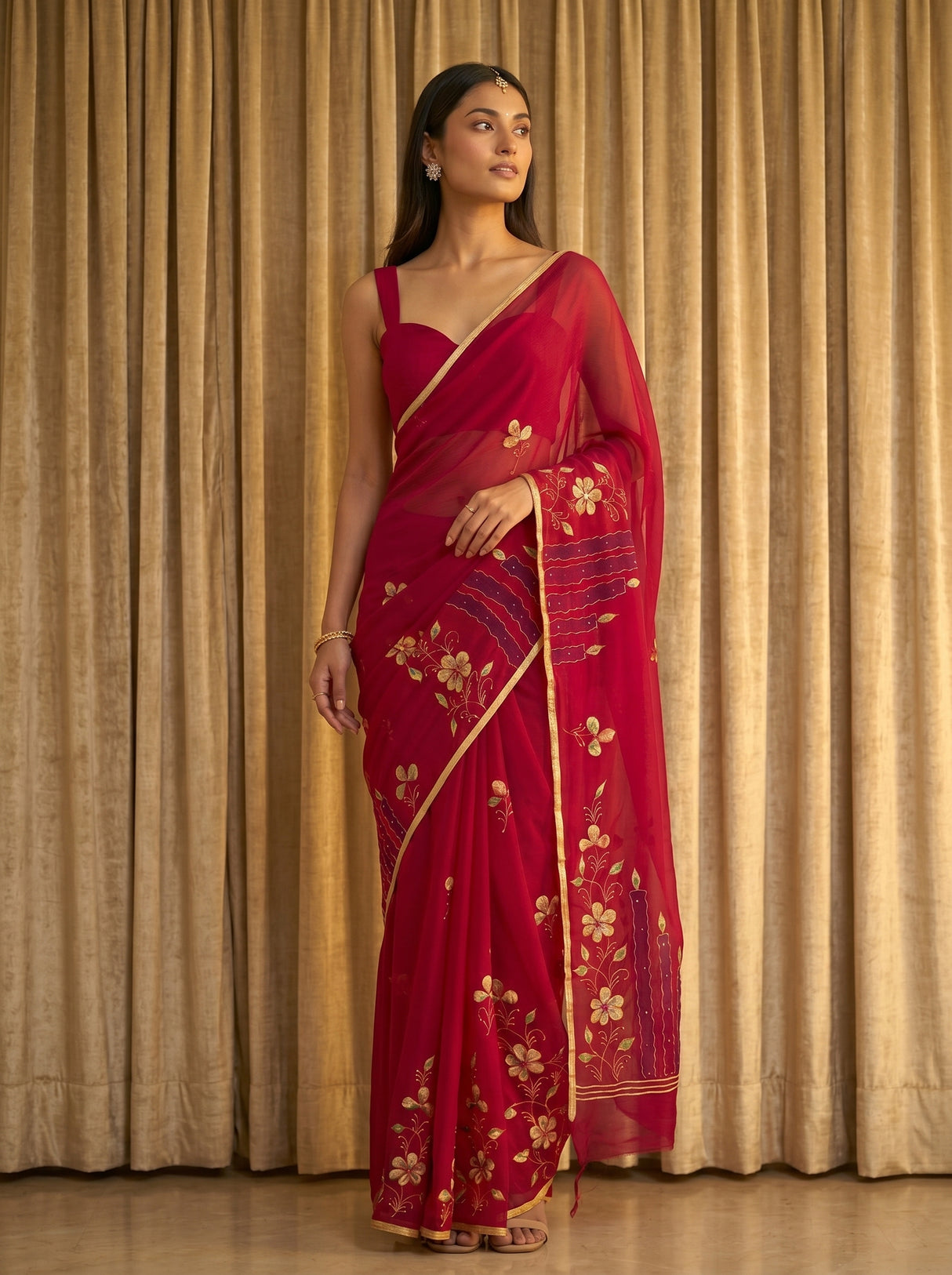 MIMOSA Saree Saree — pose 5 styling detail