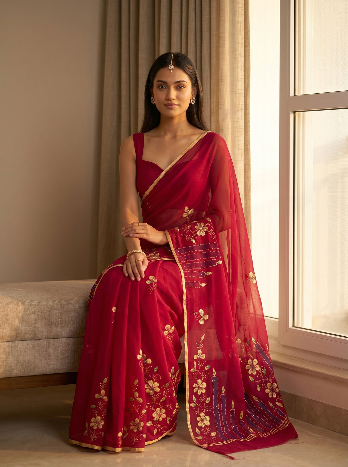 MIMOSA Saree Saree — pose 8 styling detail