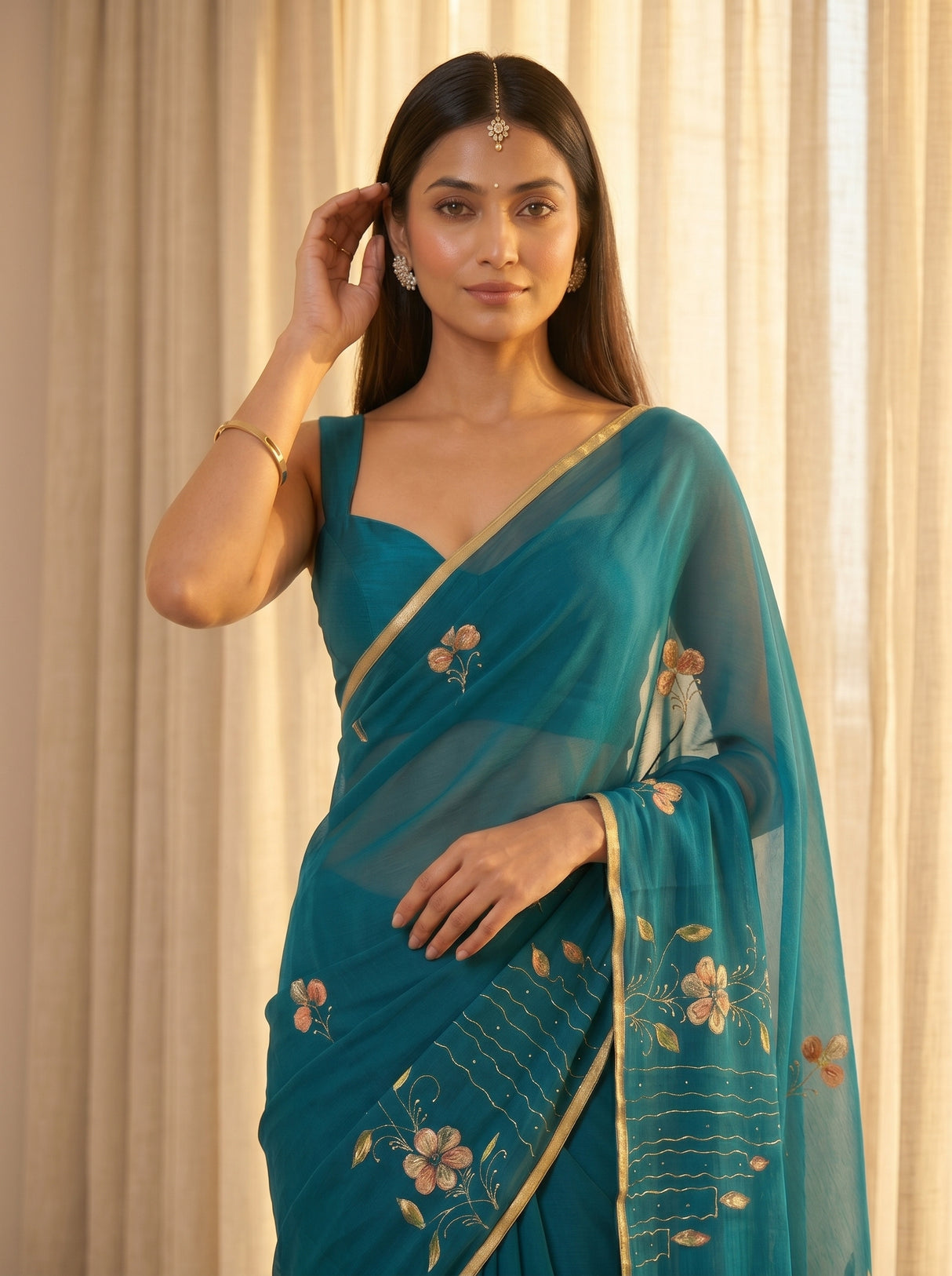MIMOSA Saree Saree — pose 10 styling detail
