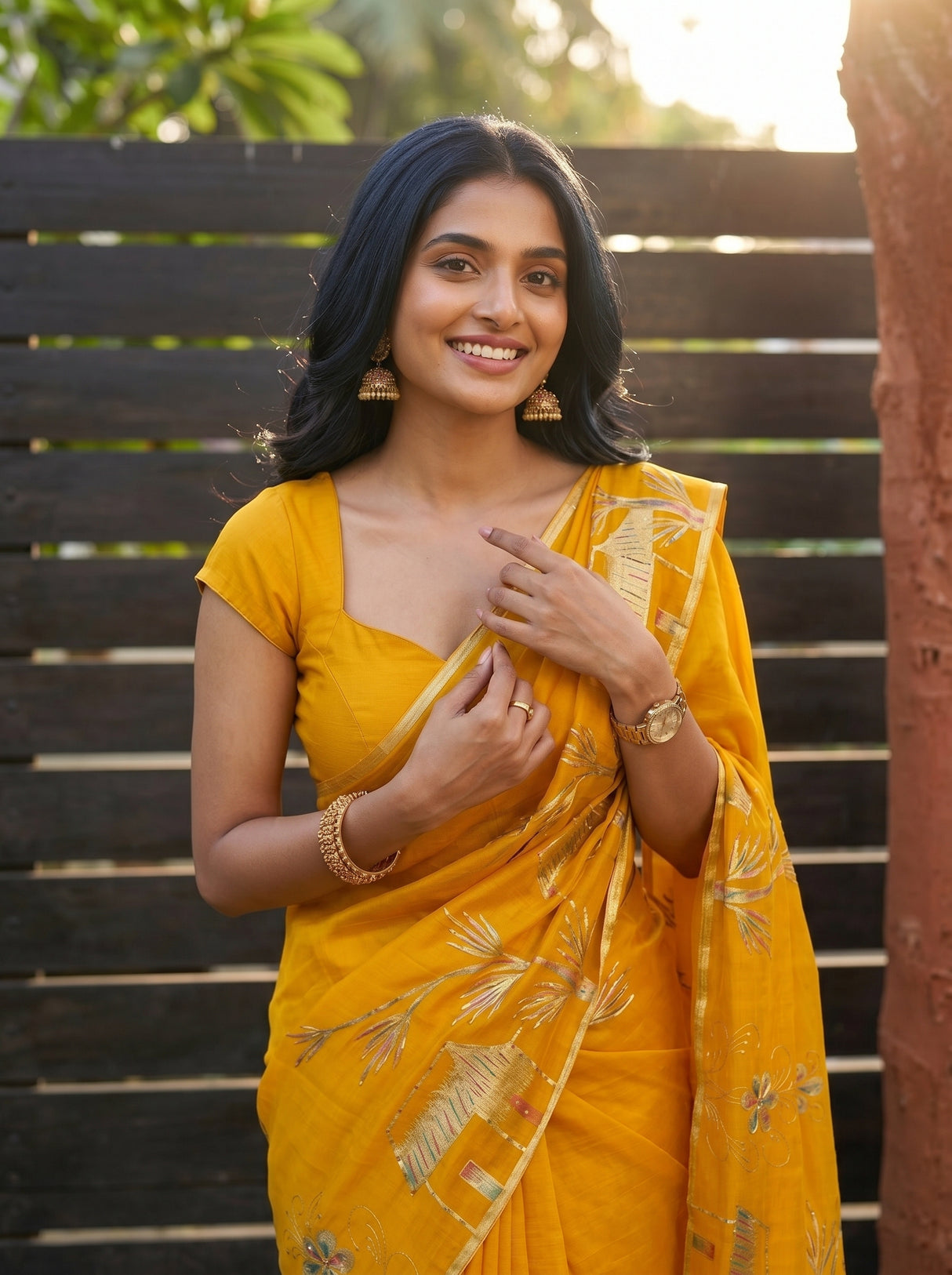 MIMOSA Saree Saree — pose 10 styling detail