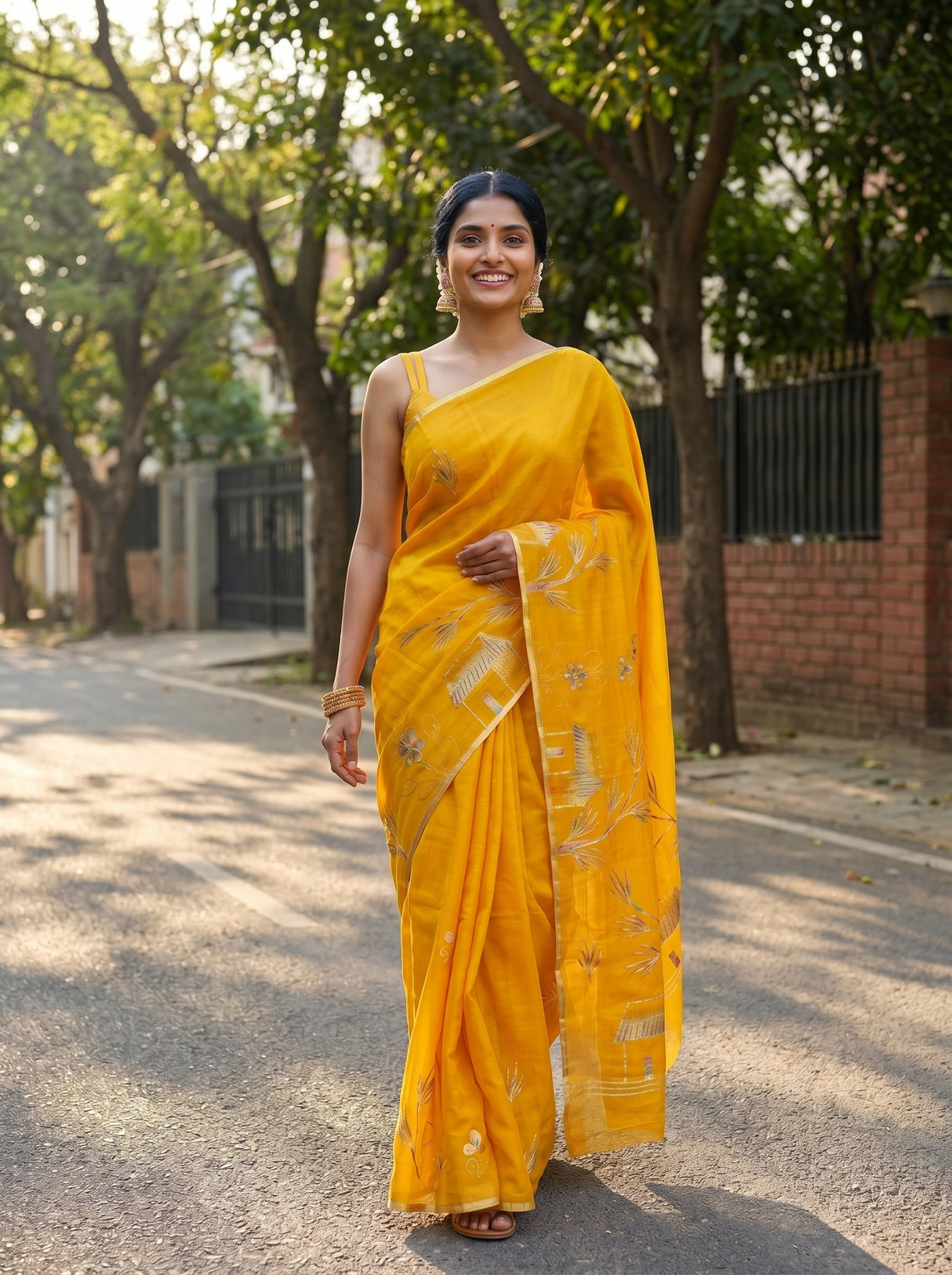 MIMOSA Saree Saree — pose 6 styling detail
