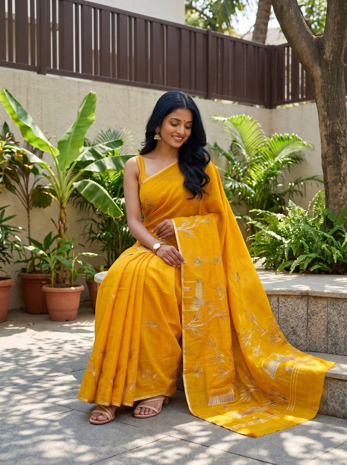 MIMOSA Saree Saree — pose 8 styling detail