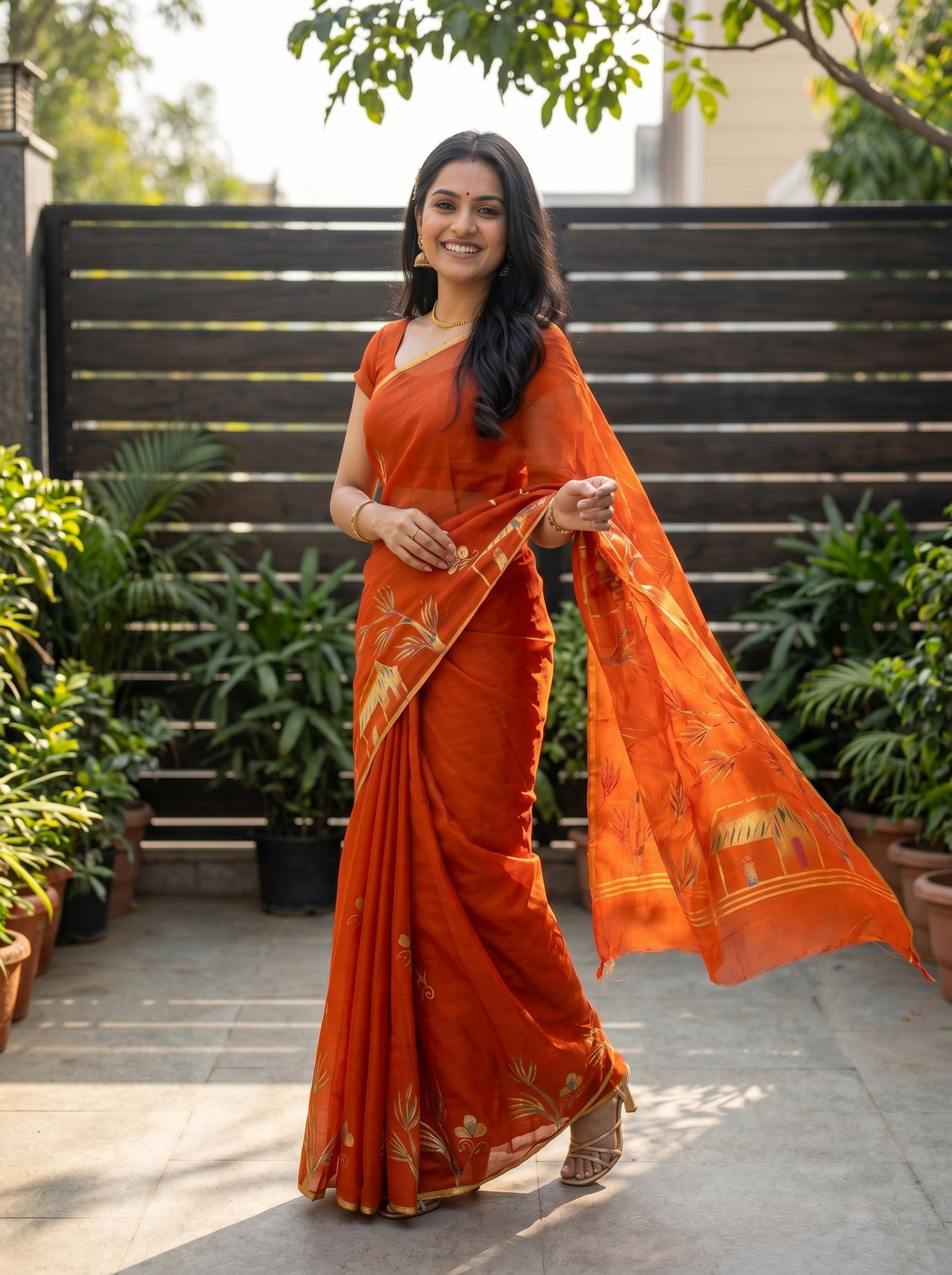 MIMOSA Saree Saree — pose 9 styling detail