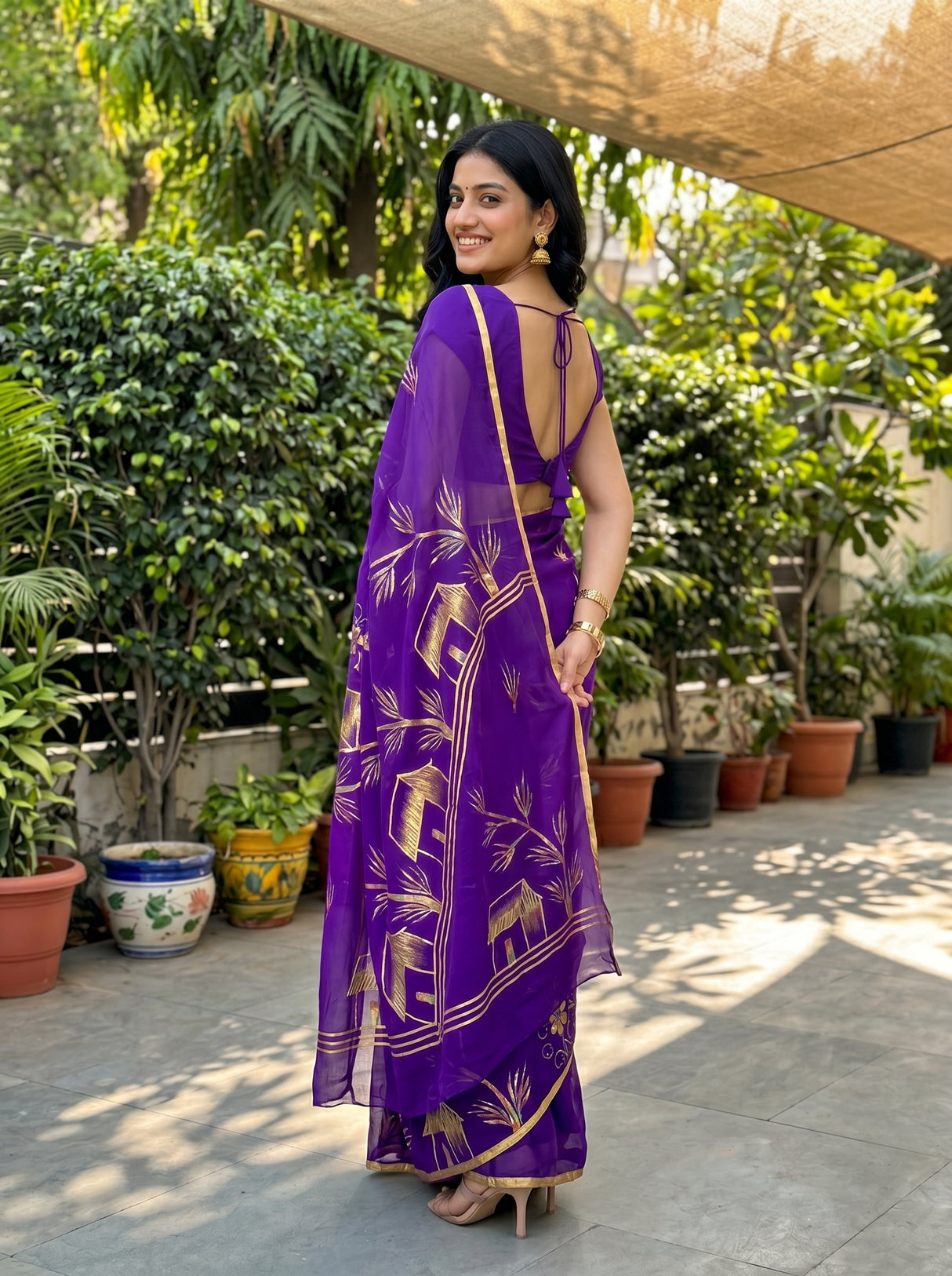 MIMOSA Saree Saree — pose 7 styling detail