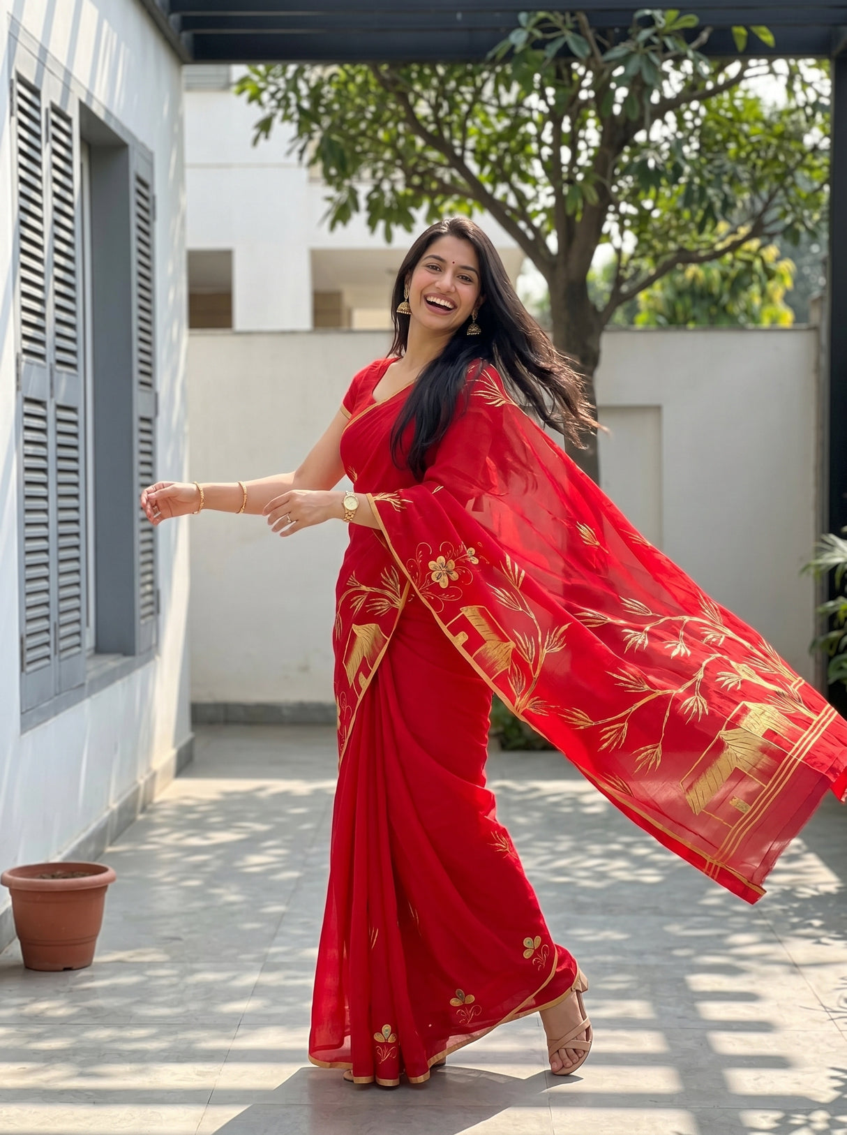 MIMOSA Saree Saree — pose 5 styling detail
