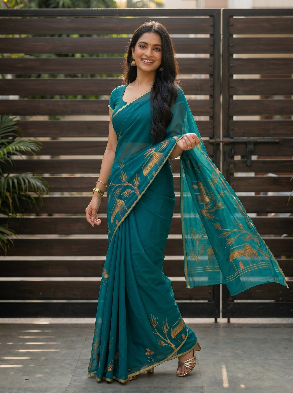 MIMOSA Saree Saree — pose 9 styling detail