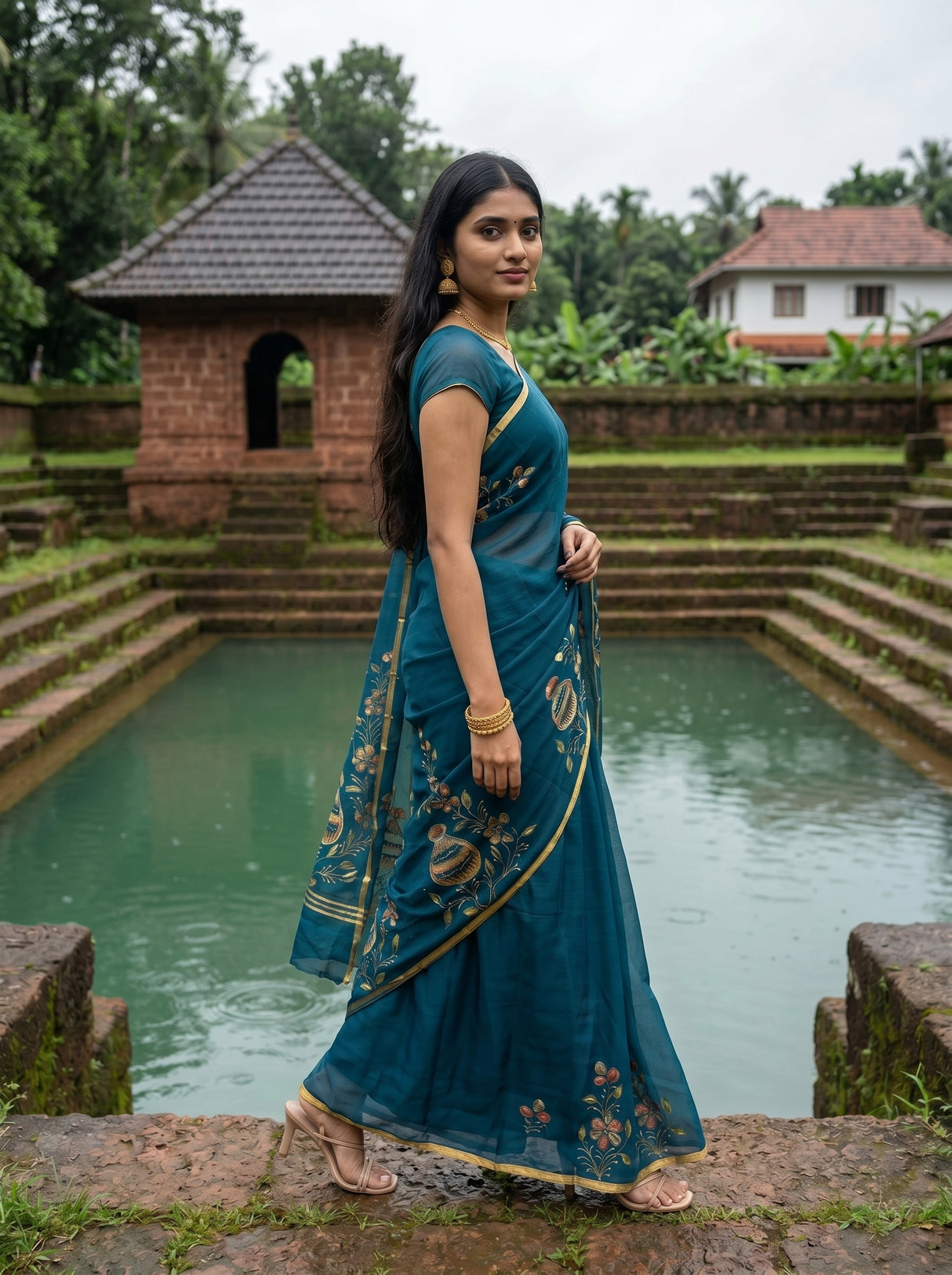 MIMOSA Saree Saree — pose 6 styling detail