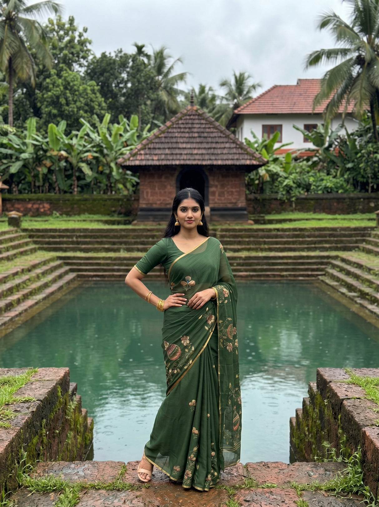 MIMOSA Saree Saree — pose 4 styling detail