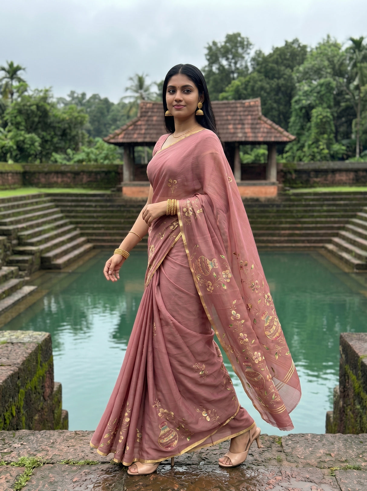 MIMOSA Saree Saree — pose 6 styling detail