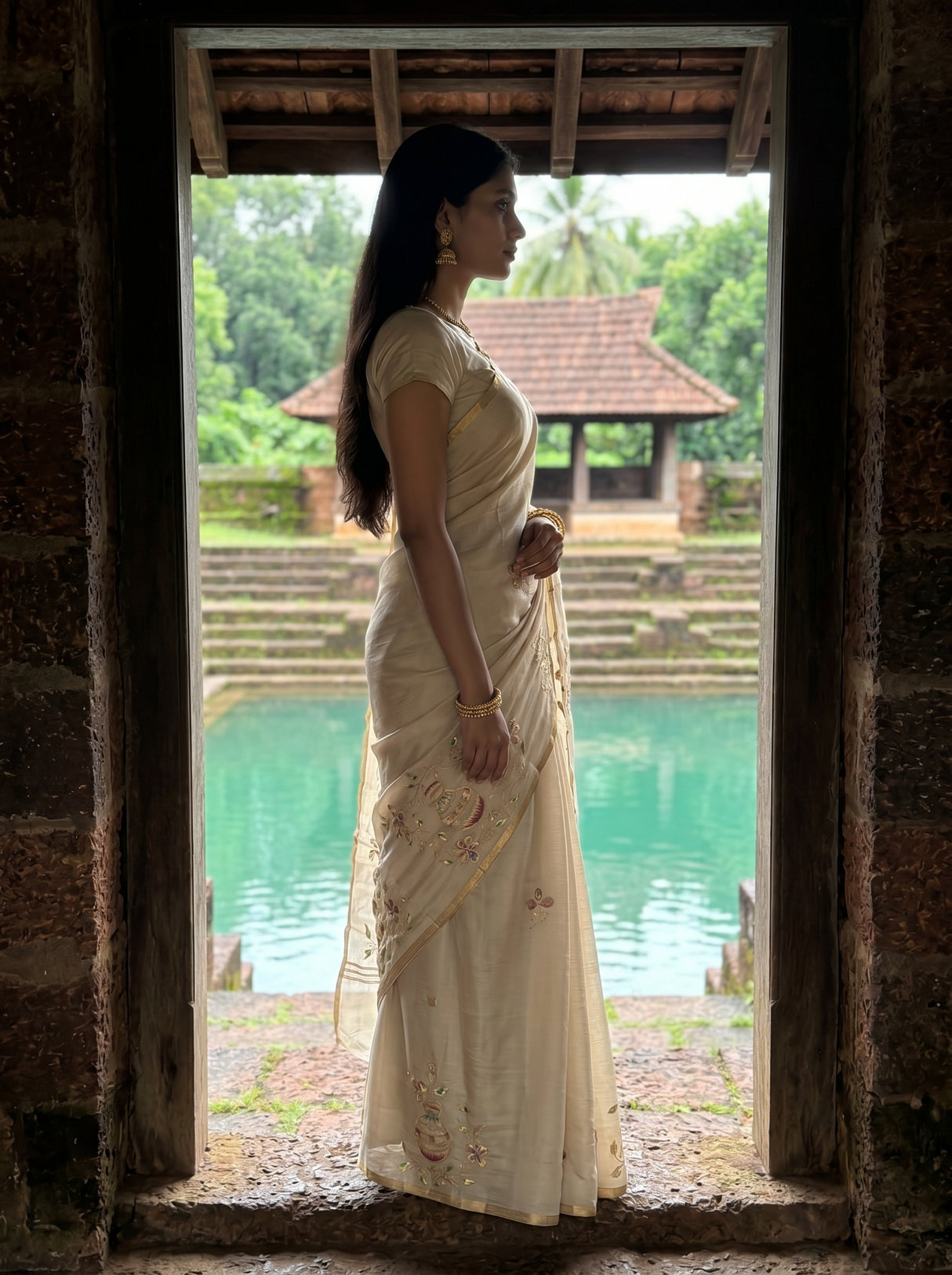 MIMOSA Saree Saree — pose 3 styling detail