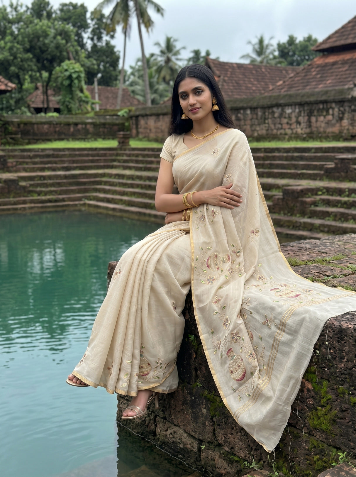 MIMOSA Saree Saree — pose 8 styling detail