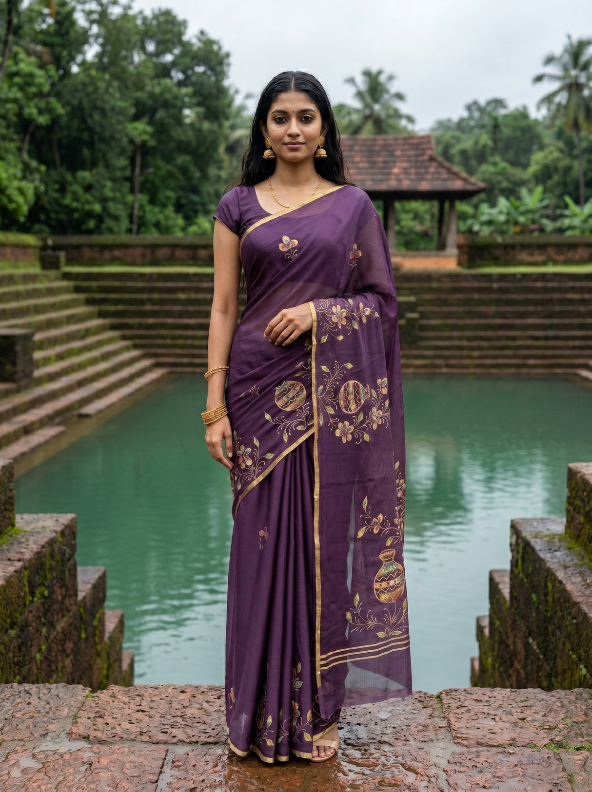 MIMOSA Saree Saree — front view on mannequin