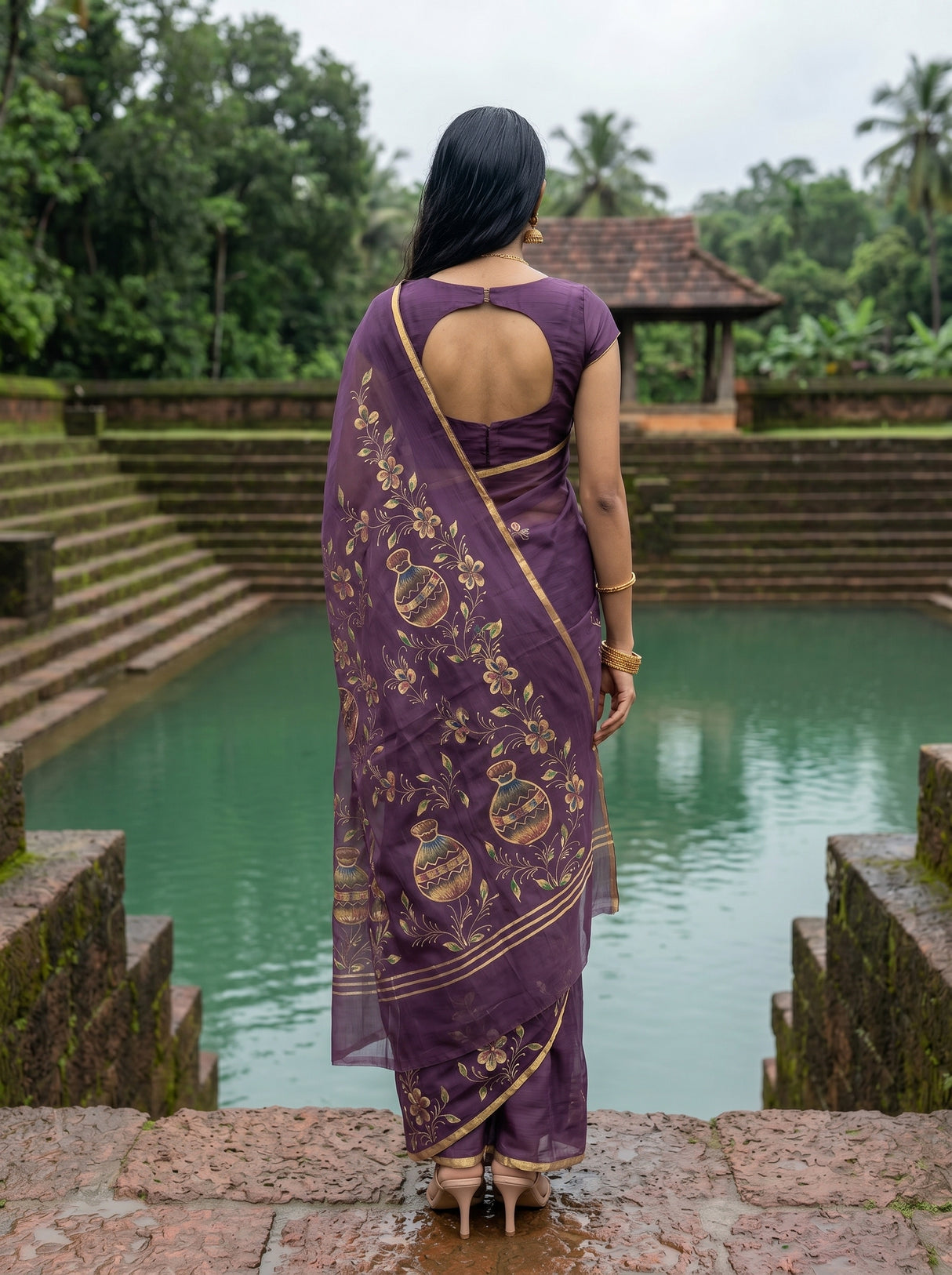 MIMOSA Saree Saree — pose 2 styling detail
