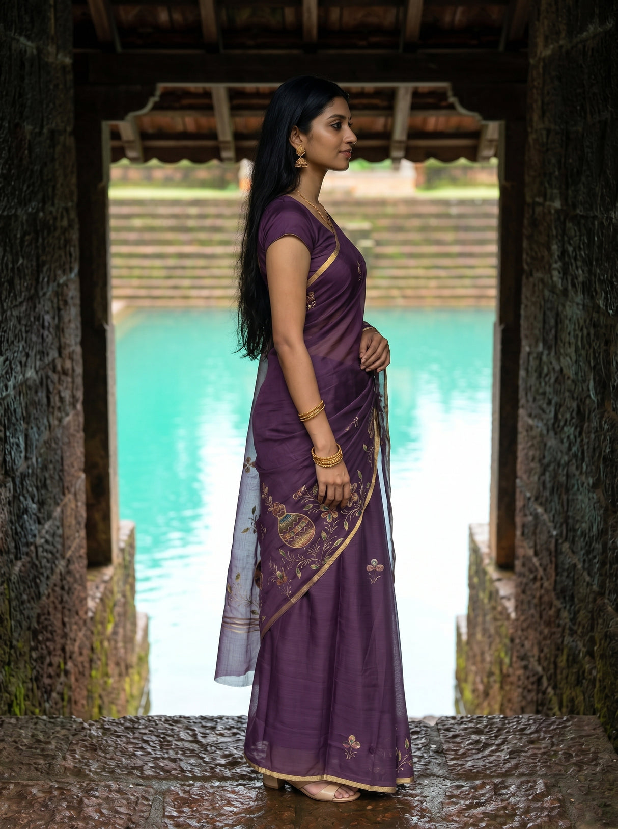 MIMOSA Saree Saree — pose 3 styling detail