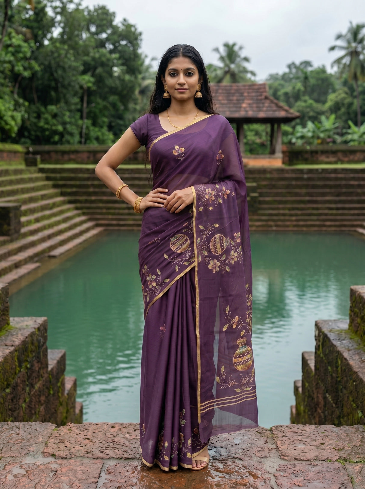 MIMOSA Saree Saree — pose 4 styling detail