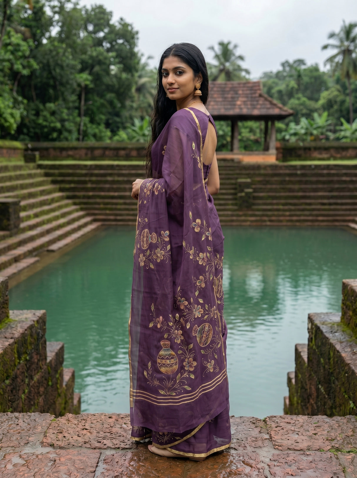 MIMOSA Saree Saree — pose 7 styling detail
