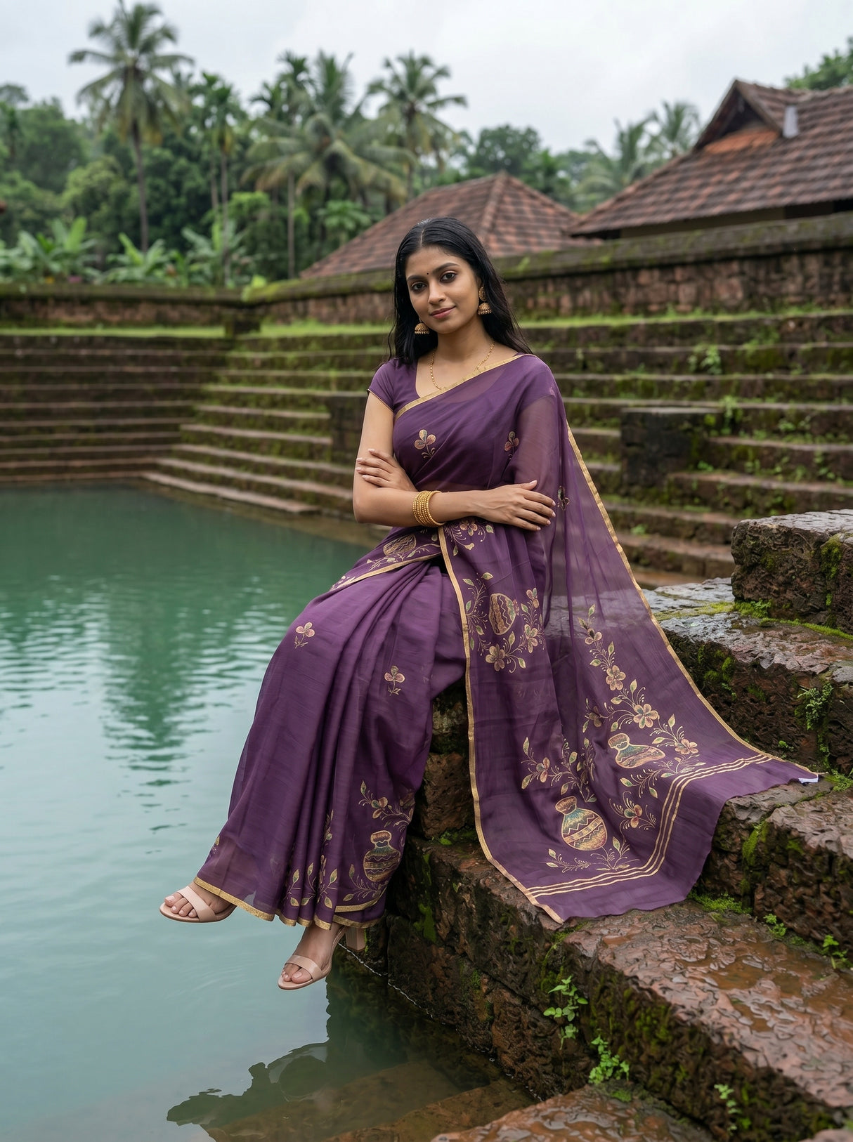MIMOSA Saree Saree — pose 8 styling detail