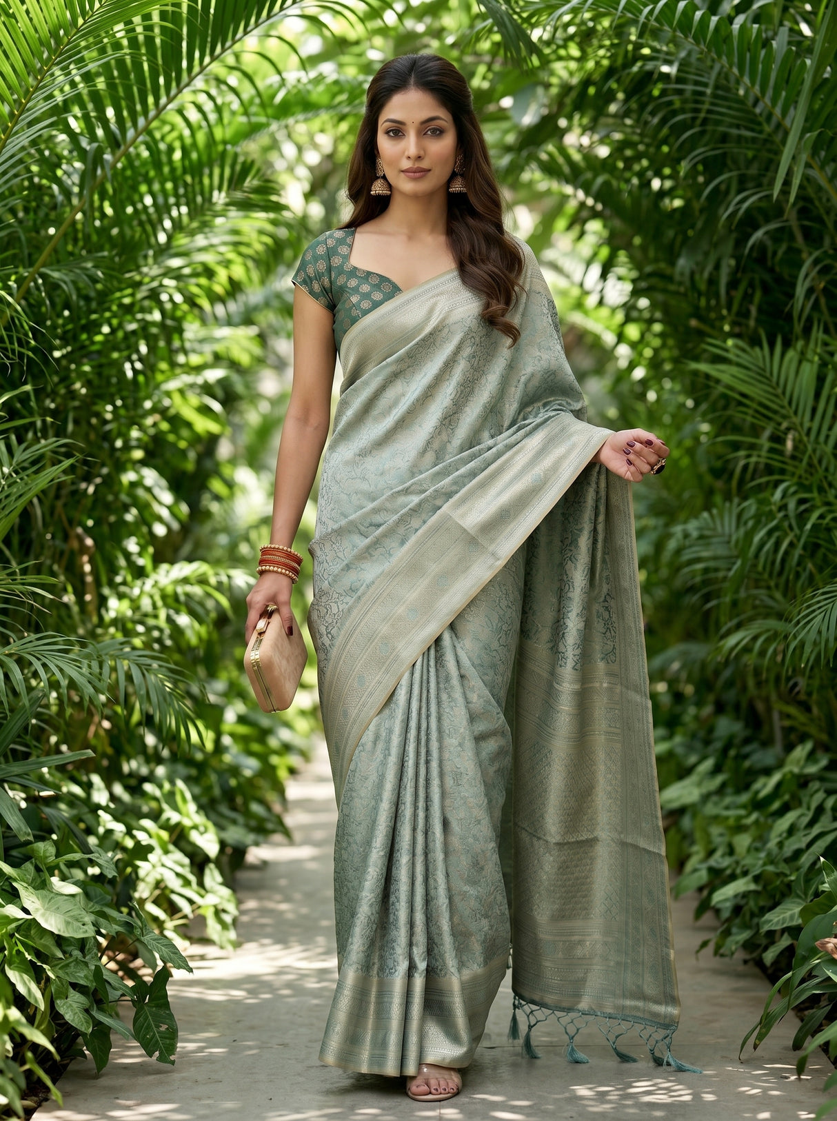 MIMOSA Saree Saree — pose 6 styling detail