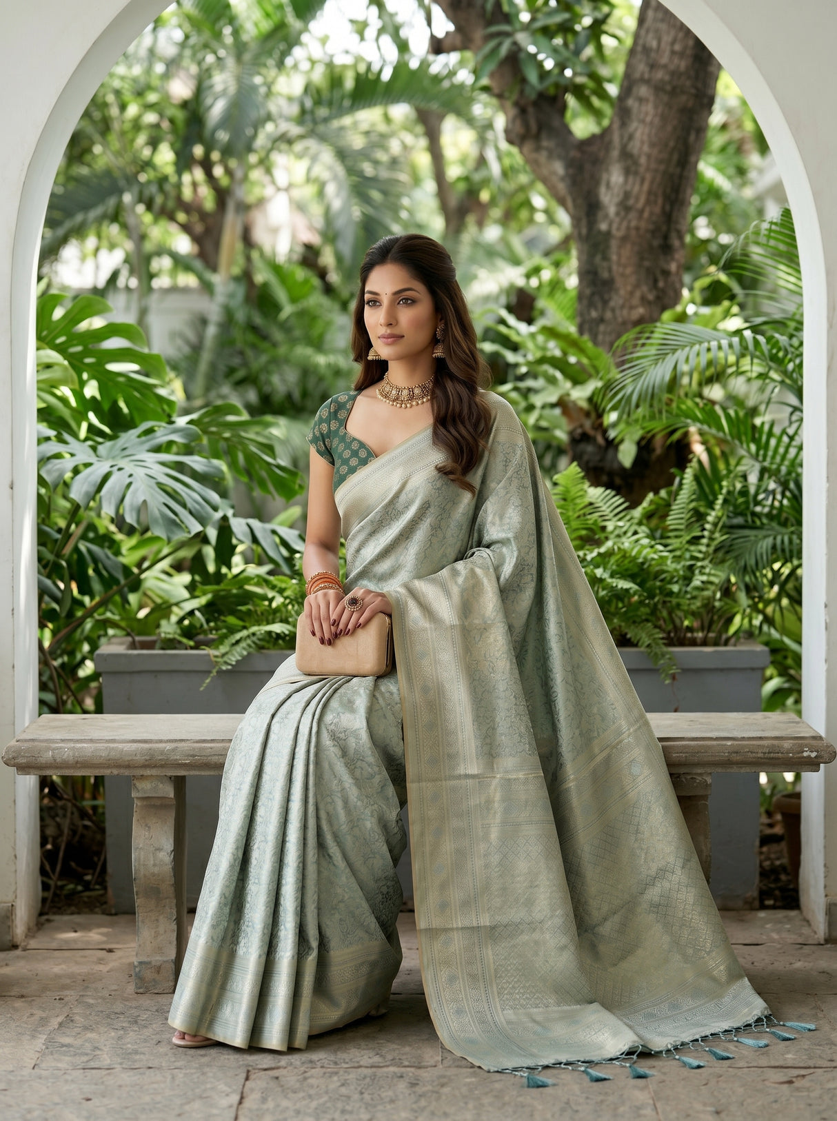 MIMOSA Saree Saree — pose 8 styling detail