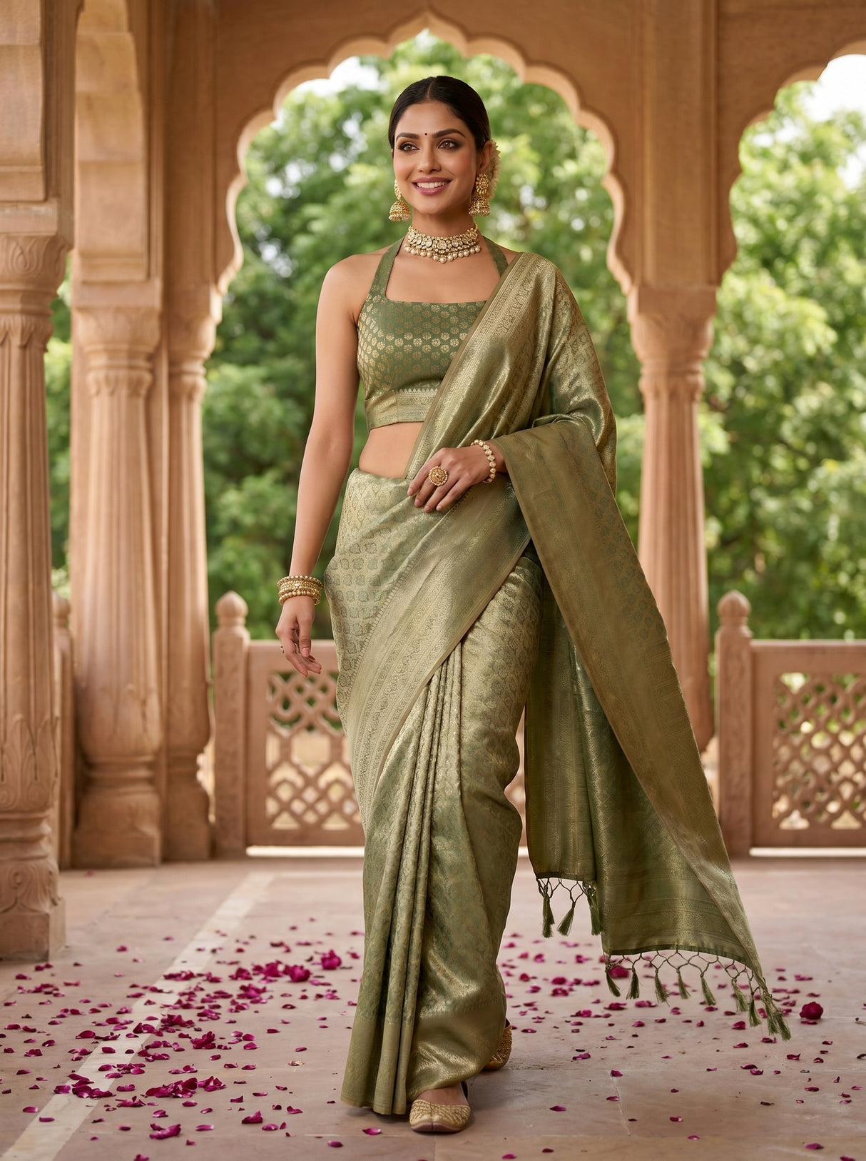 MIMOSA Saree Saree — pose 6 styling detail