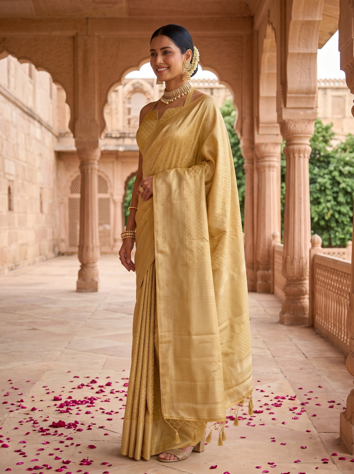 MIMOSA Saree Saree — pose 3 styling detail