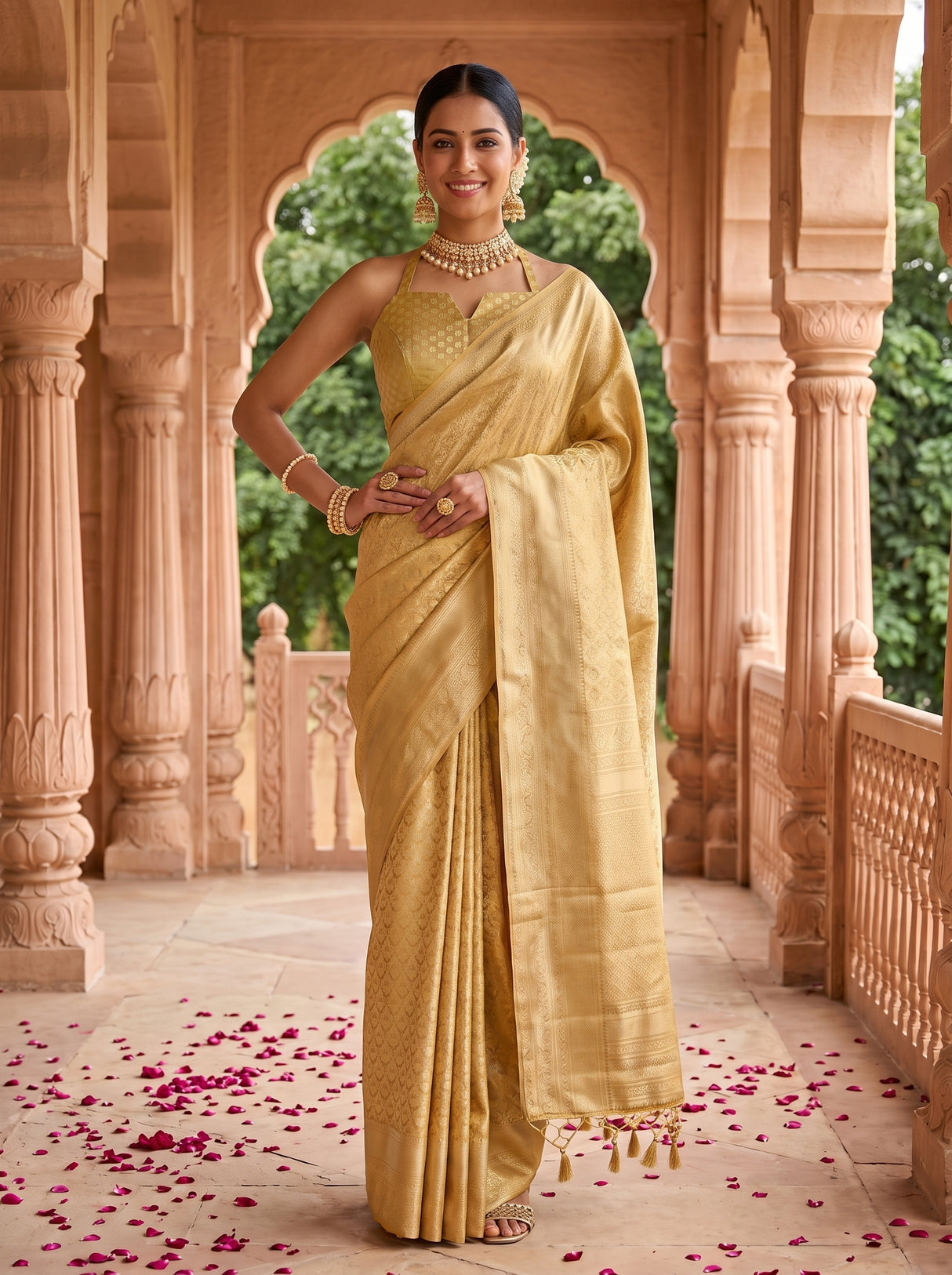 MIMOSA Saree Saree — pose 4 styling detail
