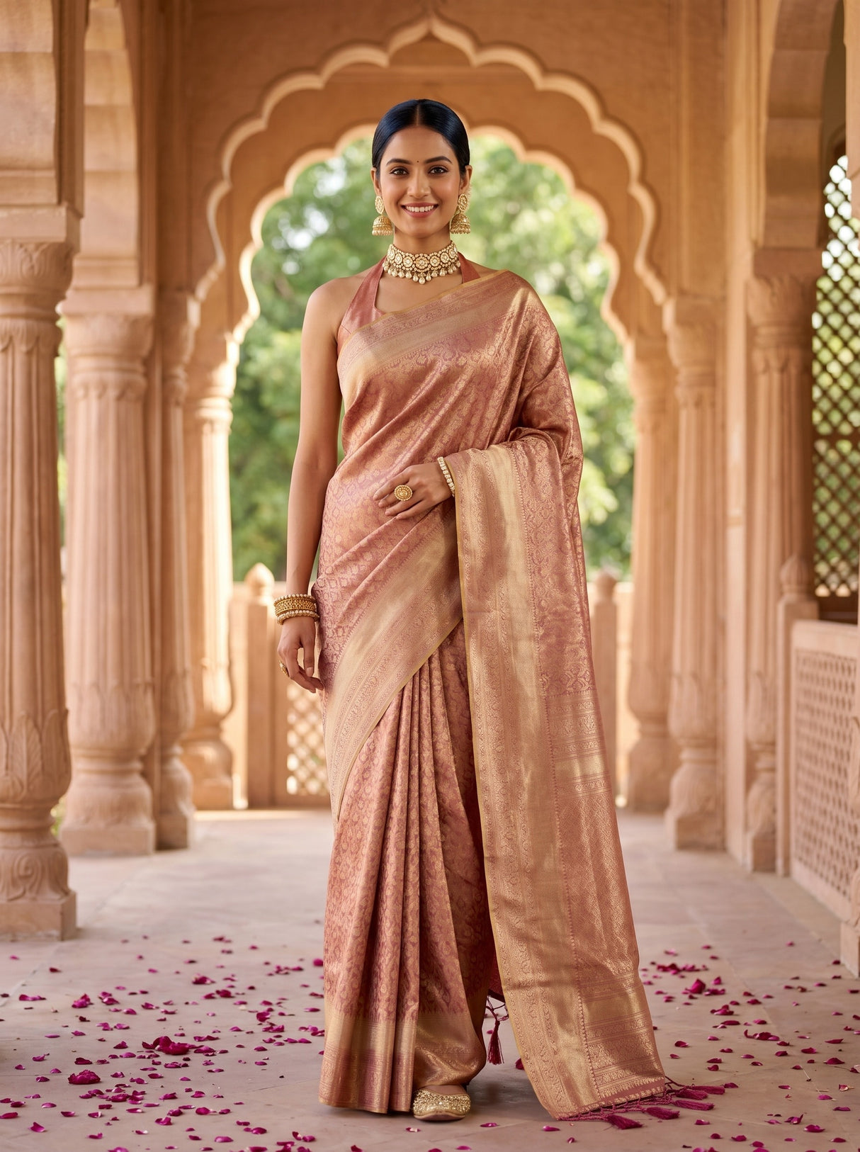 MIMOSA Saree Saree — front view on mannequin