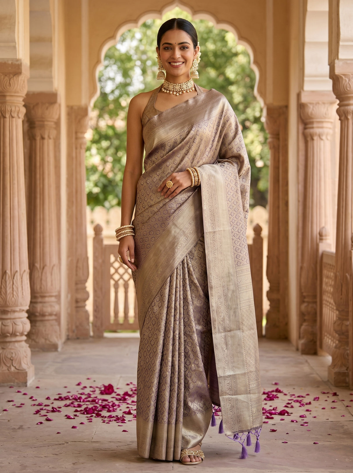 MIMOSA Saree Saree — front view on mannequin