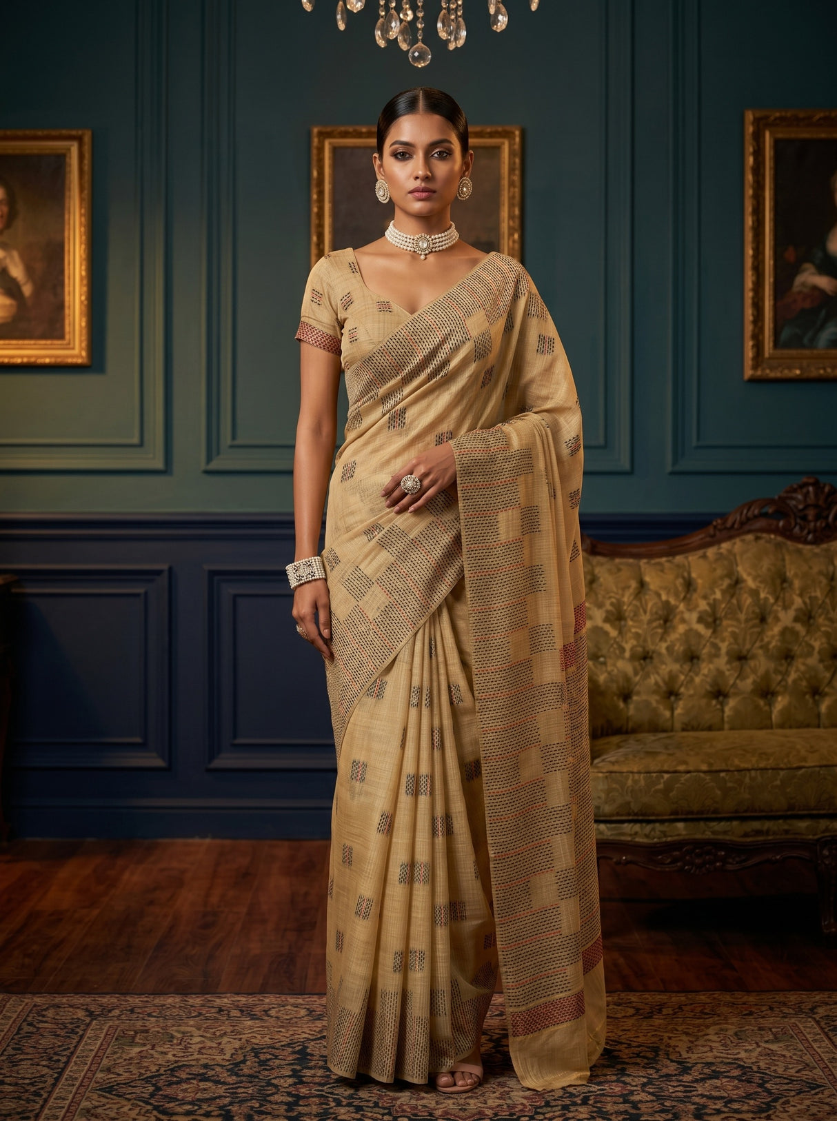 MIMOSA Saree Saree — front view on mannequin
