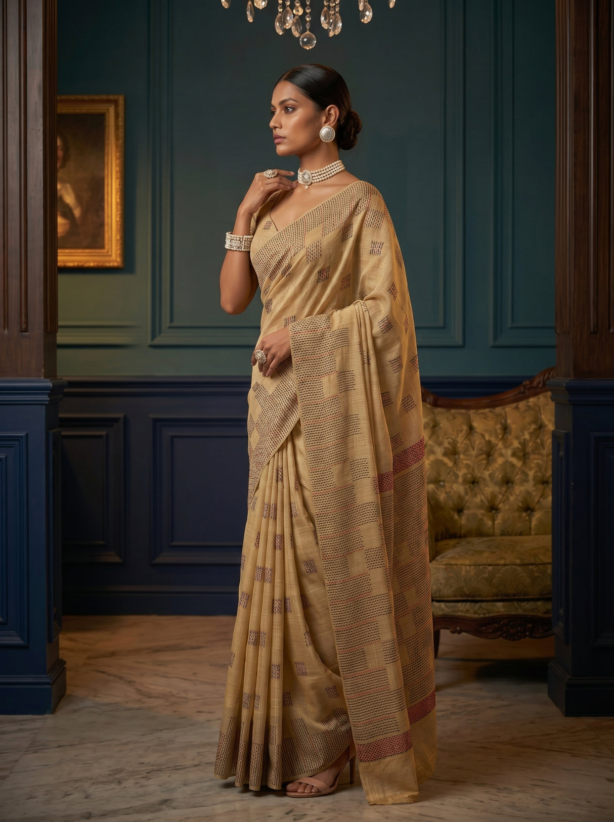 MIMOSA Saree Saree — pose 3 styling detail