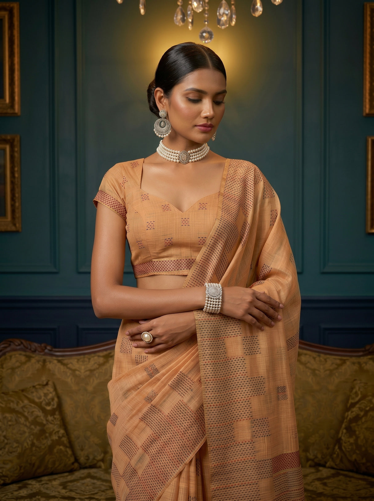 MIMOSA Saree Saree — pose 10 styling detail