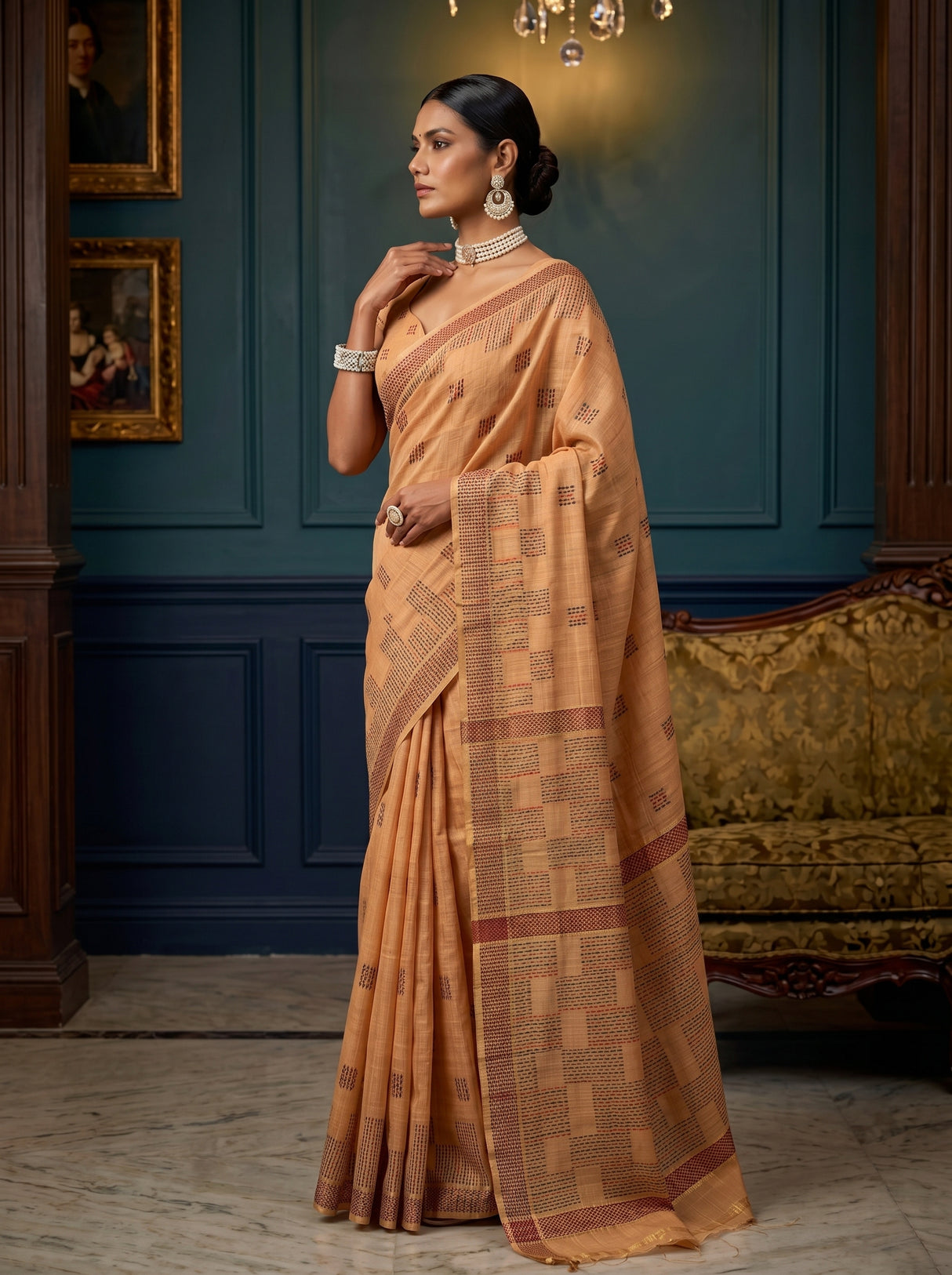 MIMOSA Saree Saree — pose 3 styling detail