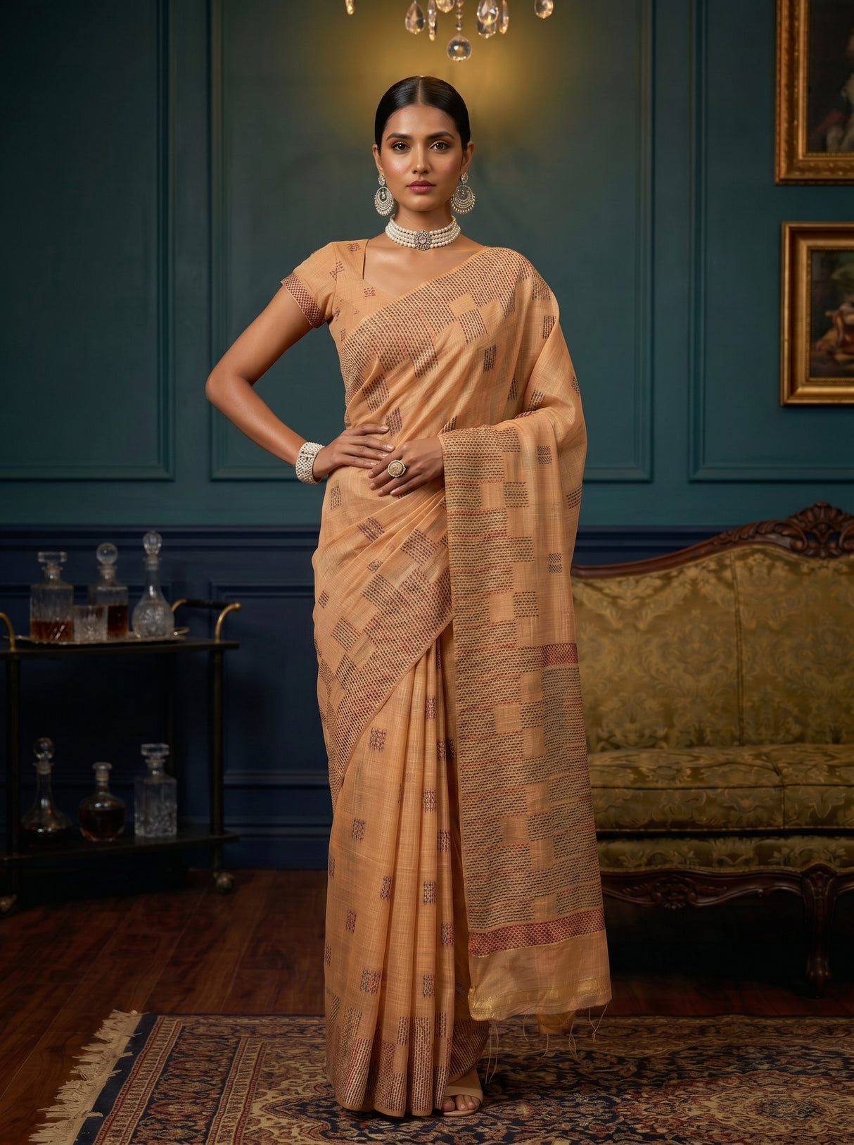 MIMOSA Saree Saree — pose 4 styling detail