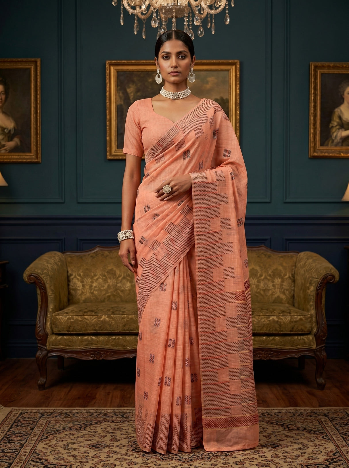 MIMOSA Saree Saree — front view on mannequin