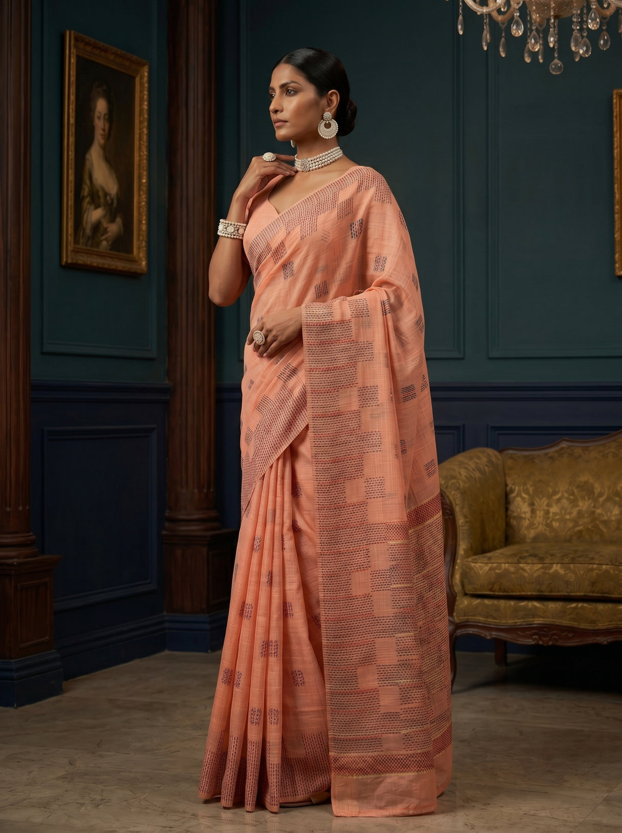 MIMOSA Saree Saree — pose 3 styling detail