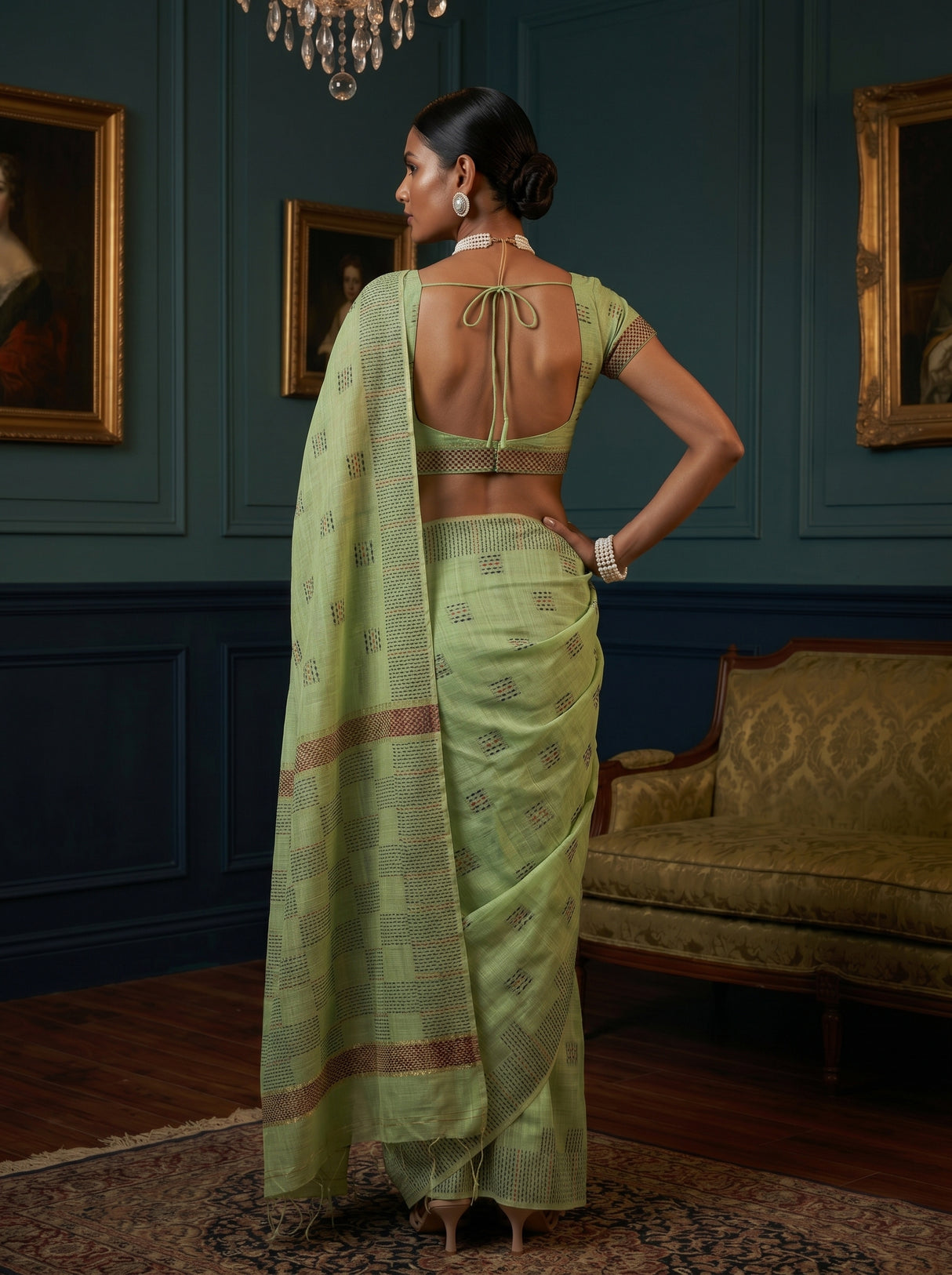 MIMOSA Saree Saree — pose 2 styling detail