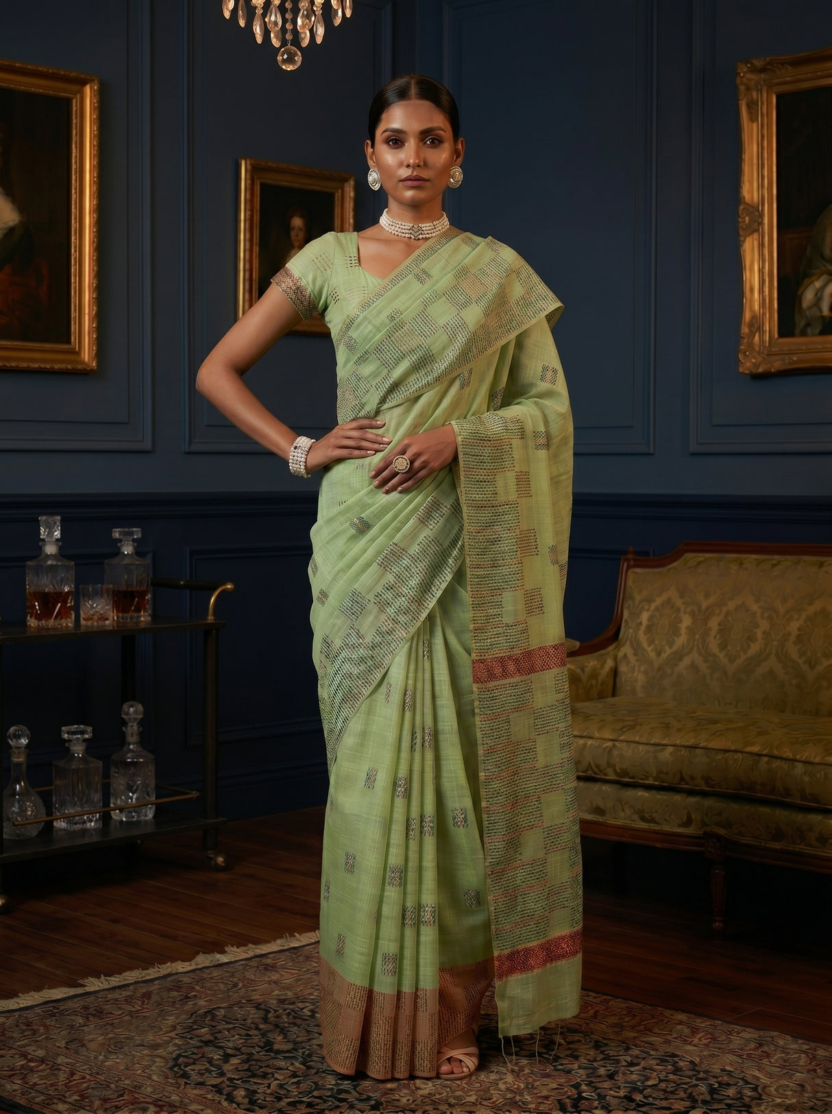 MIMOSA Saree Saree — pose 4 styling detail
