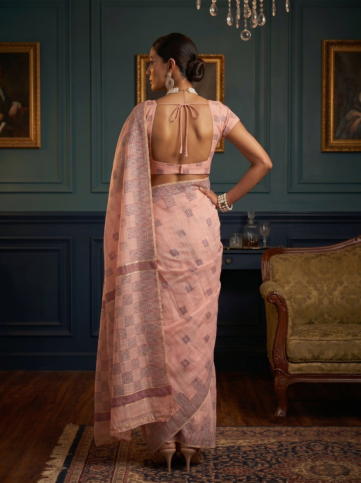 MIMOSA Saree Saree — pose 2 styling detail