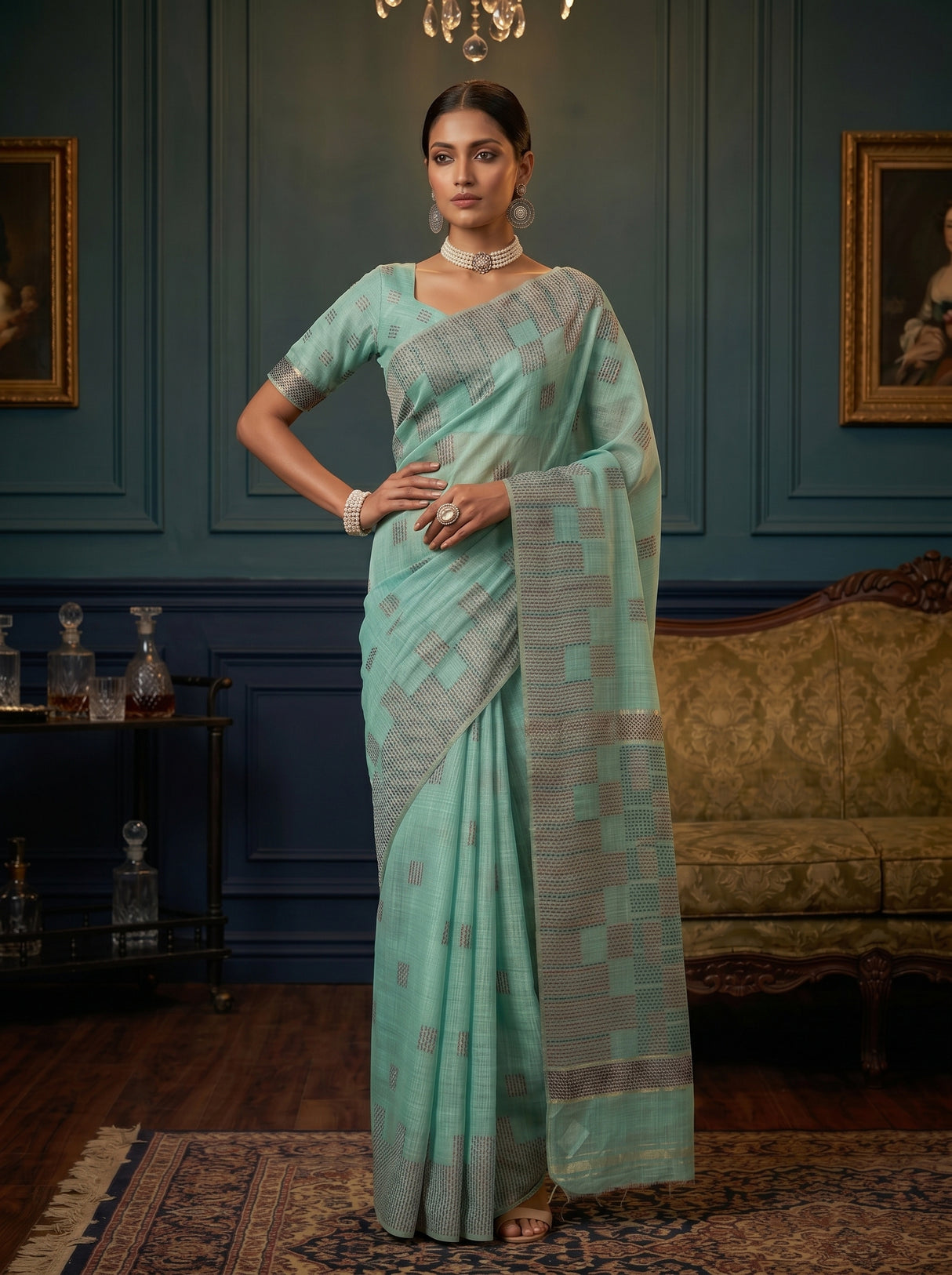 MIMOSA Saree Saree — pose 4 styling detail