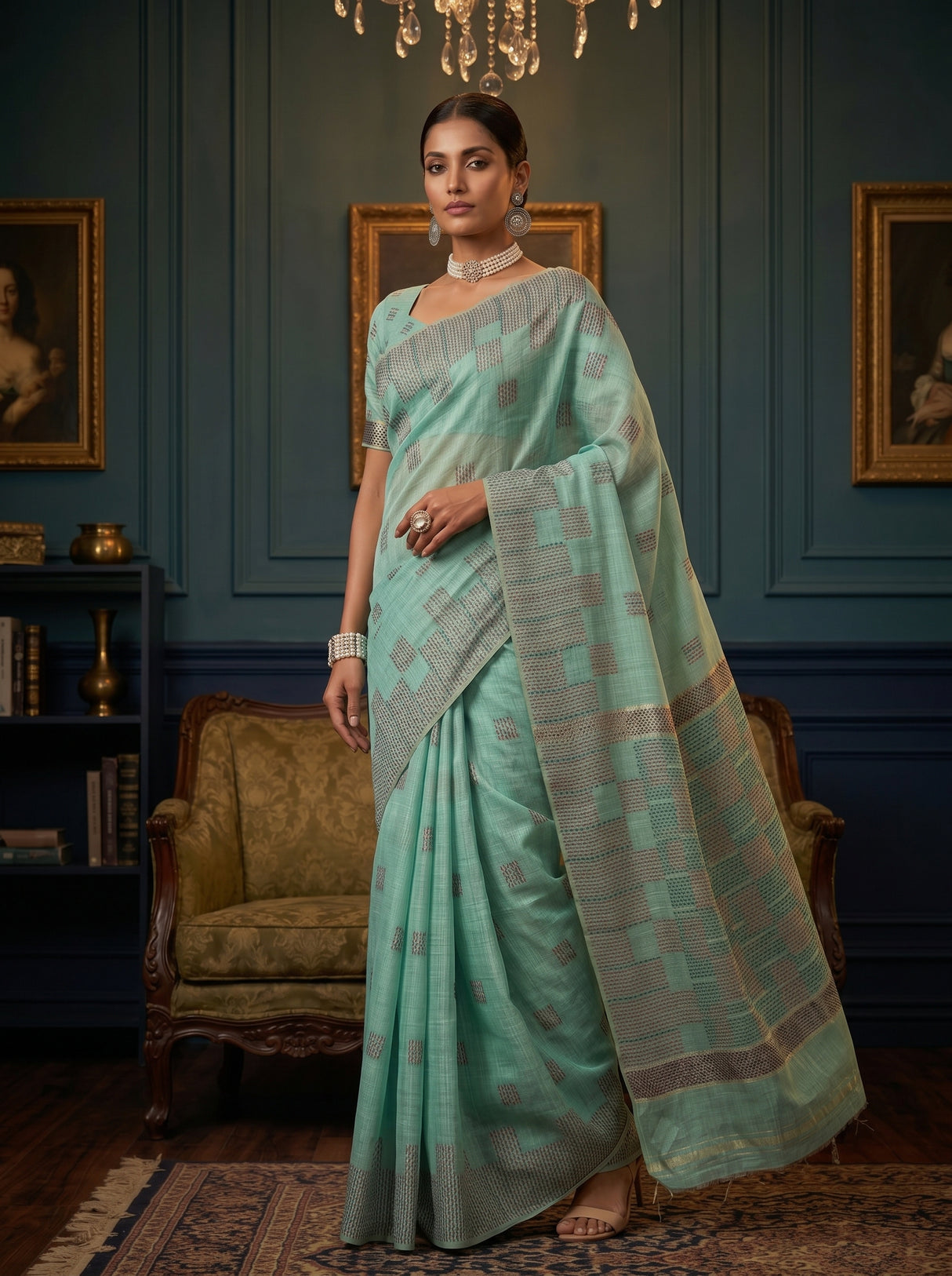 MIMOSA Saree Saree — pose 5 styling detail