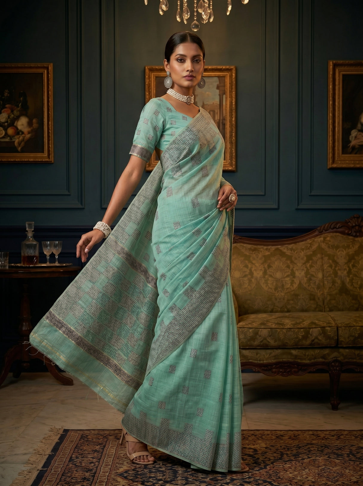 MIMOSA Saree Saree — pose 9 styling detail