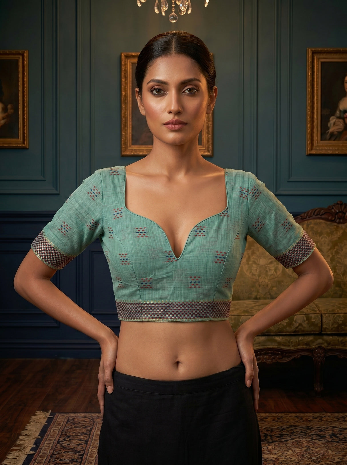 MIMOSA Saree Saree — blouse close-up