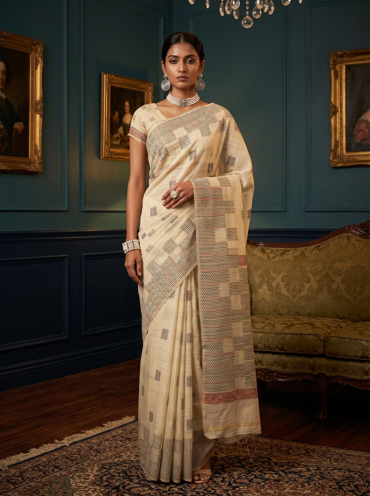 MIMOSA Saree Saree — front view on mannequin