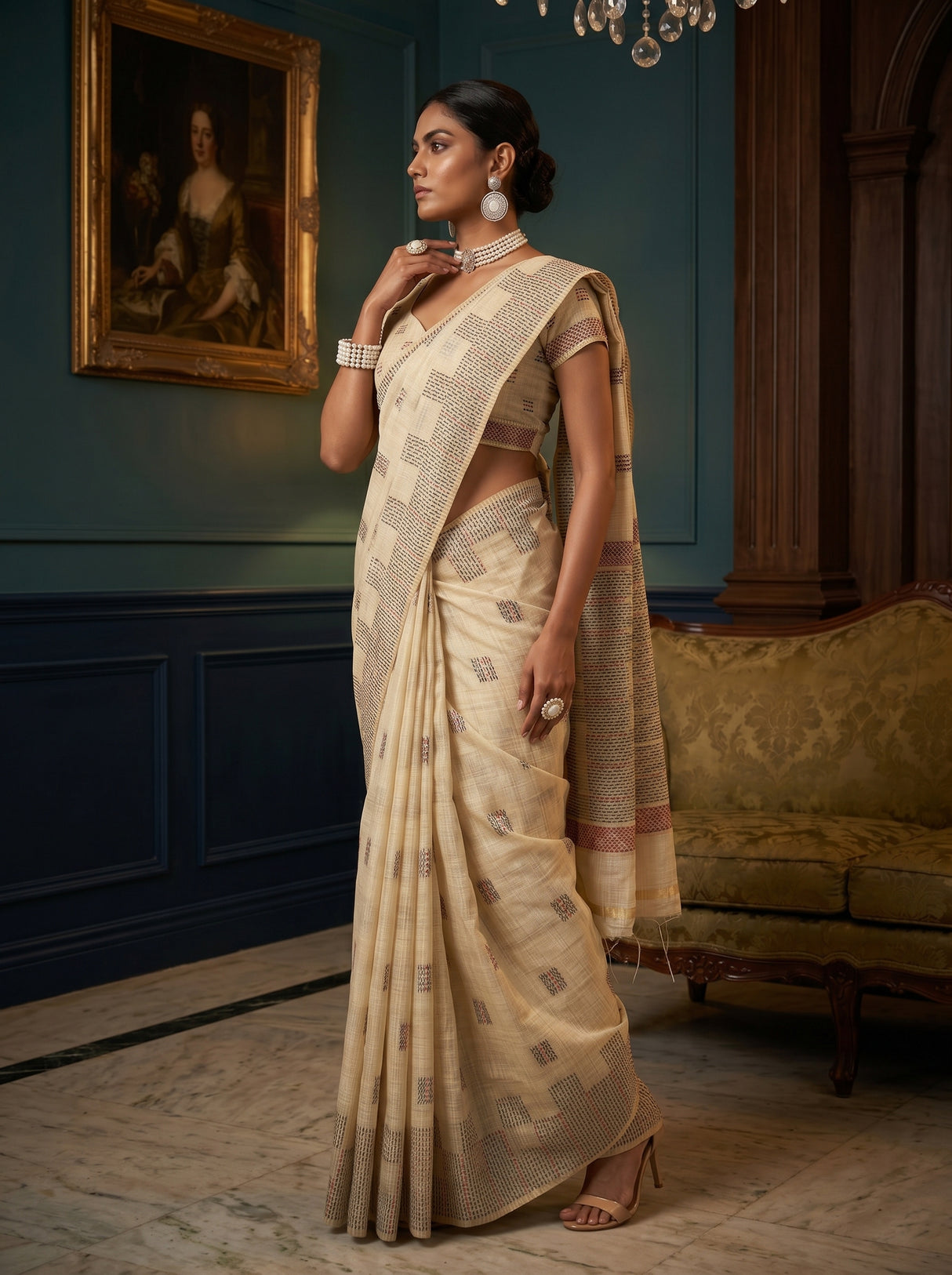 MIMOSA Saree Saree — pose 3 styling detail