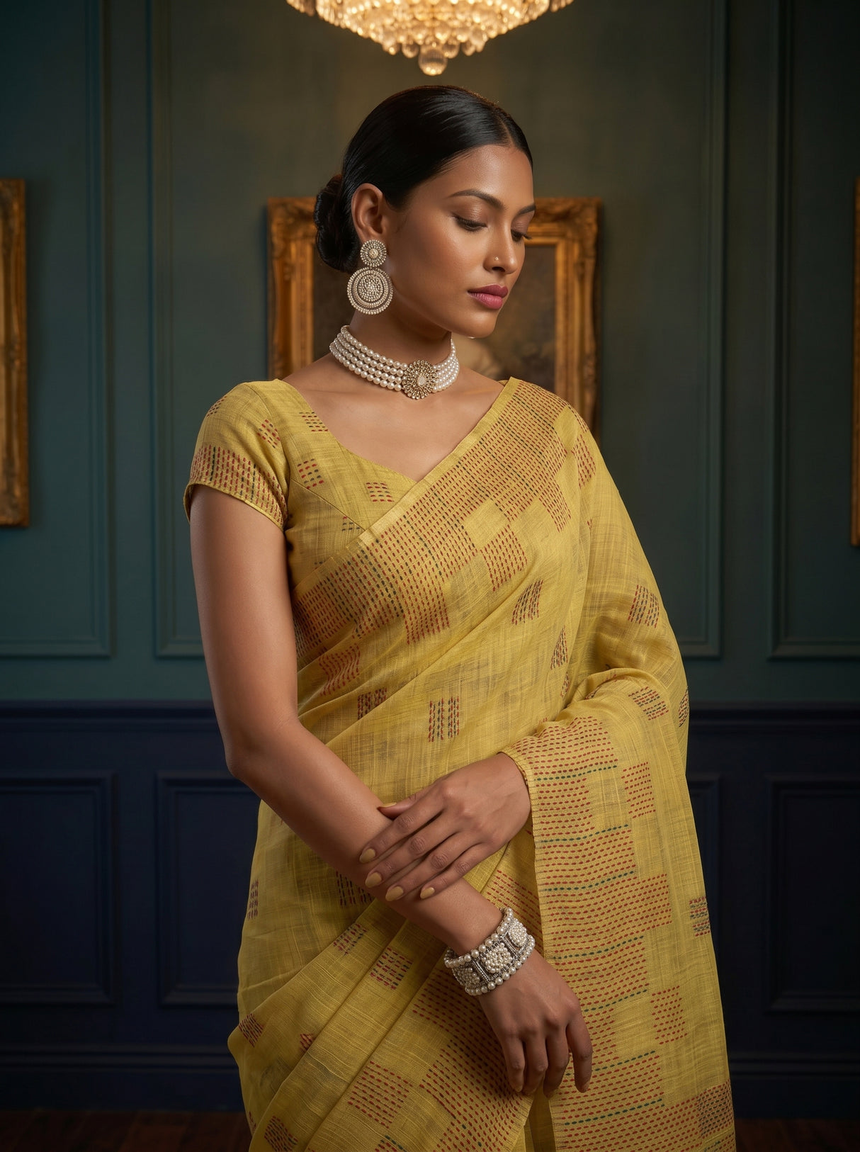 MIMOSA Saree Saree — pose 10 styling detail