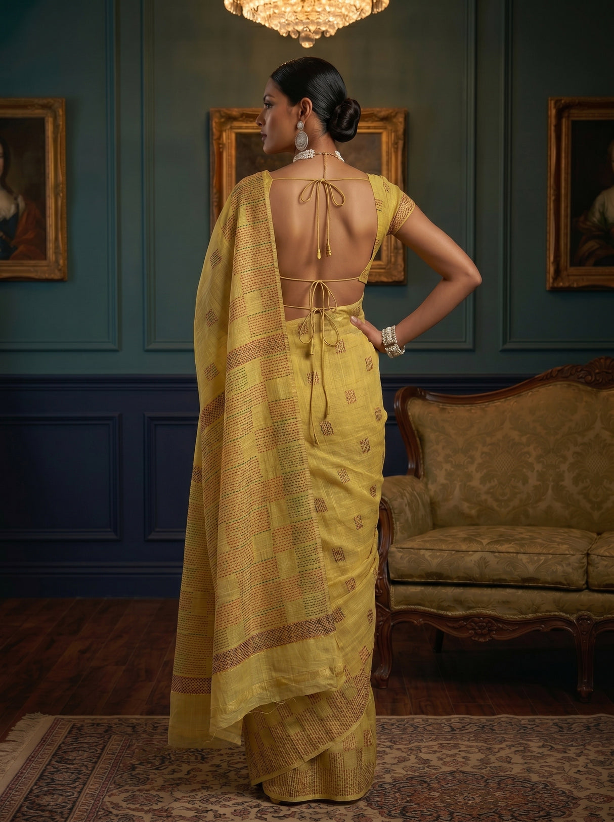 MIMOSA Saree Saree — pose 2 styling detail
